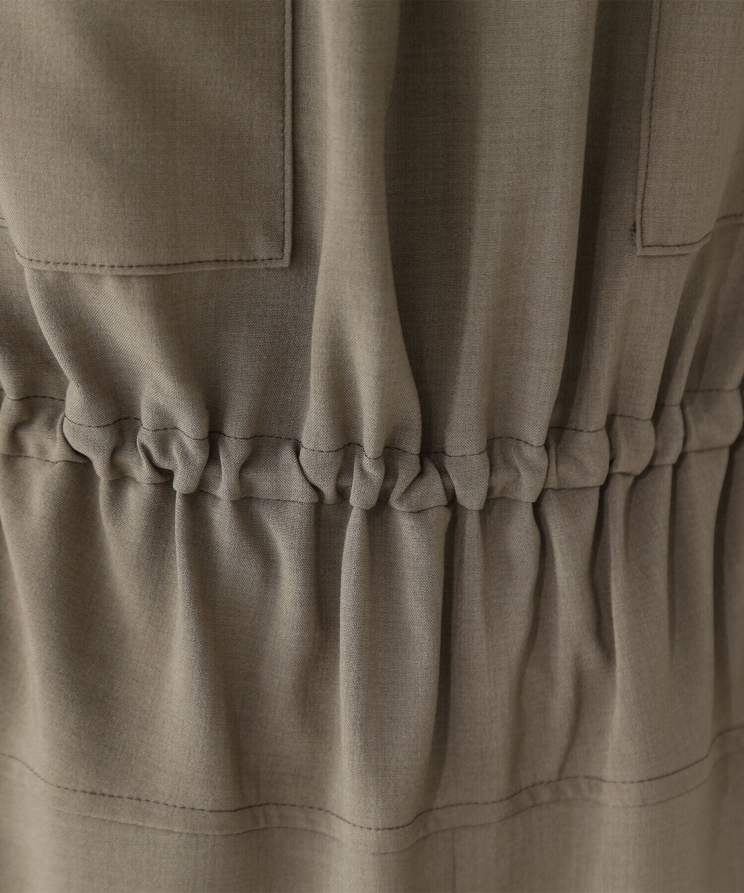  「ダブルポケットギャザーオールインワン」|ワンピース|