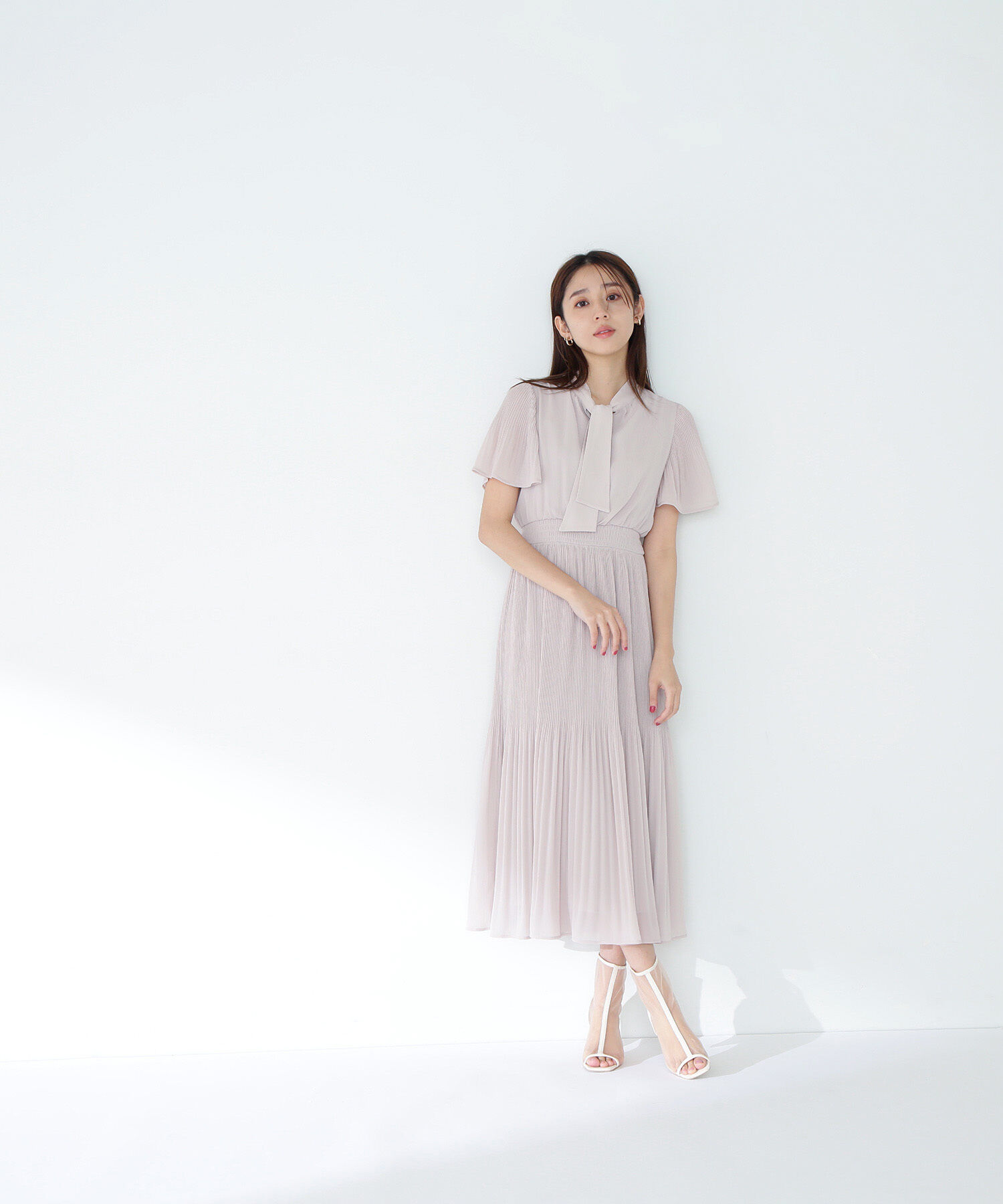  「楊柳ボウタイワンピース」|ワンピース|