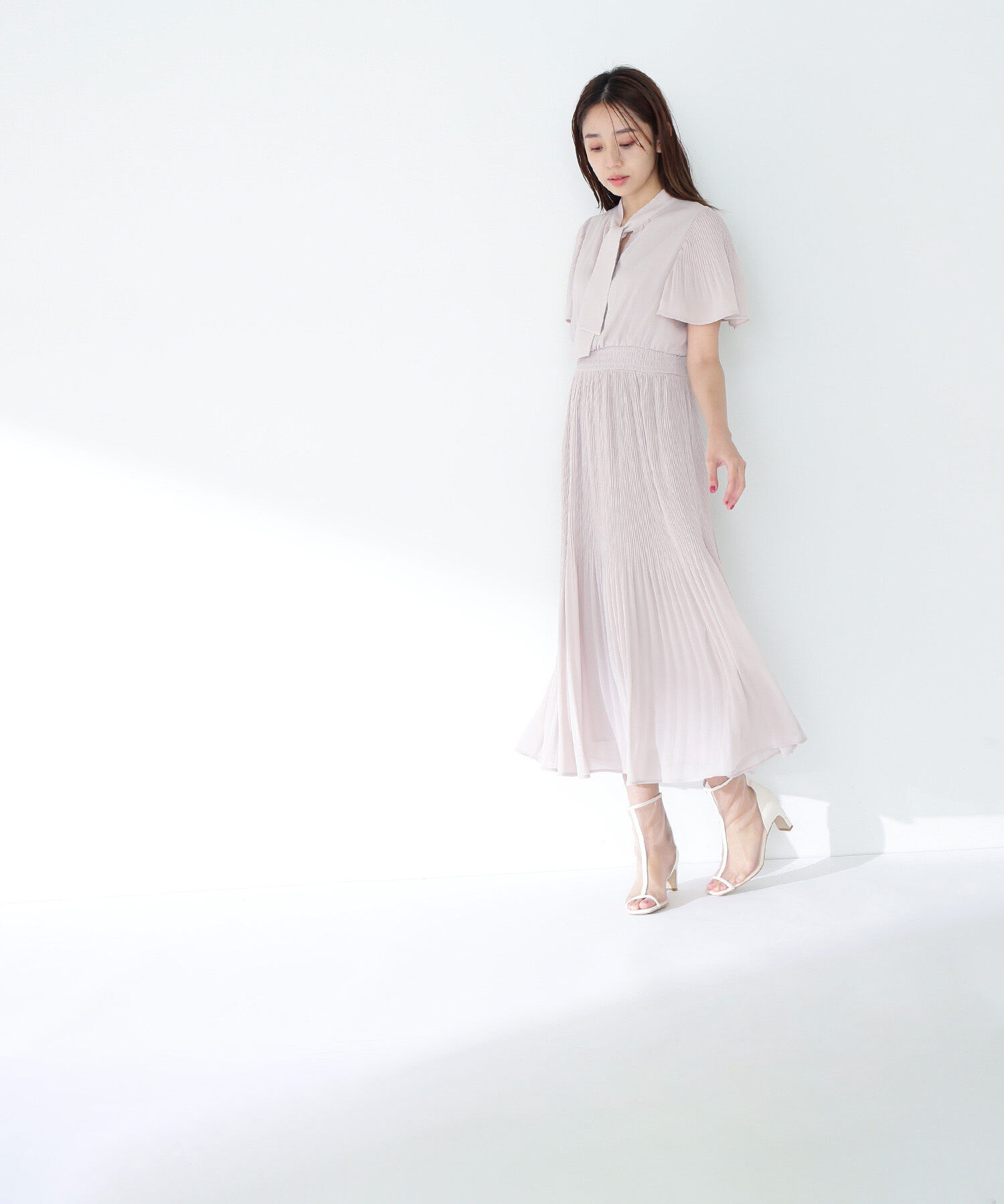  「楊柳ボウタイワンピース」|ワンピース|