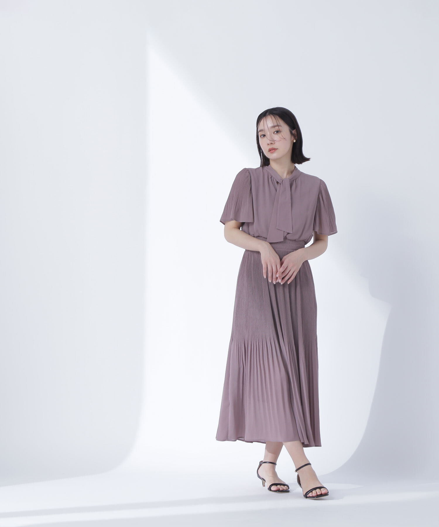  「楊柳ボウタイワンピース」|ワンピース|