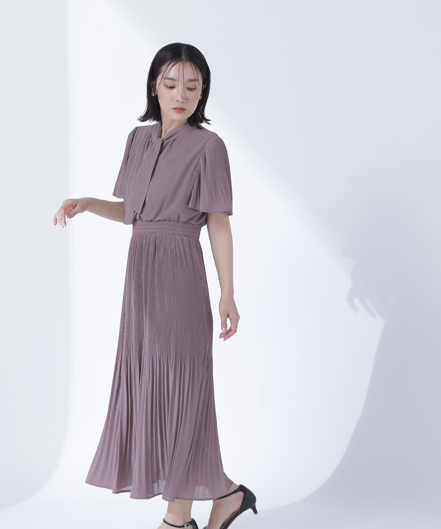  「楊柳ボウタイワンピース」|ワンピース|