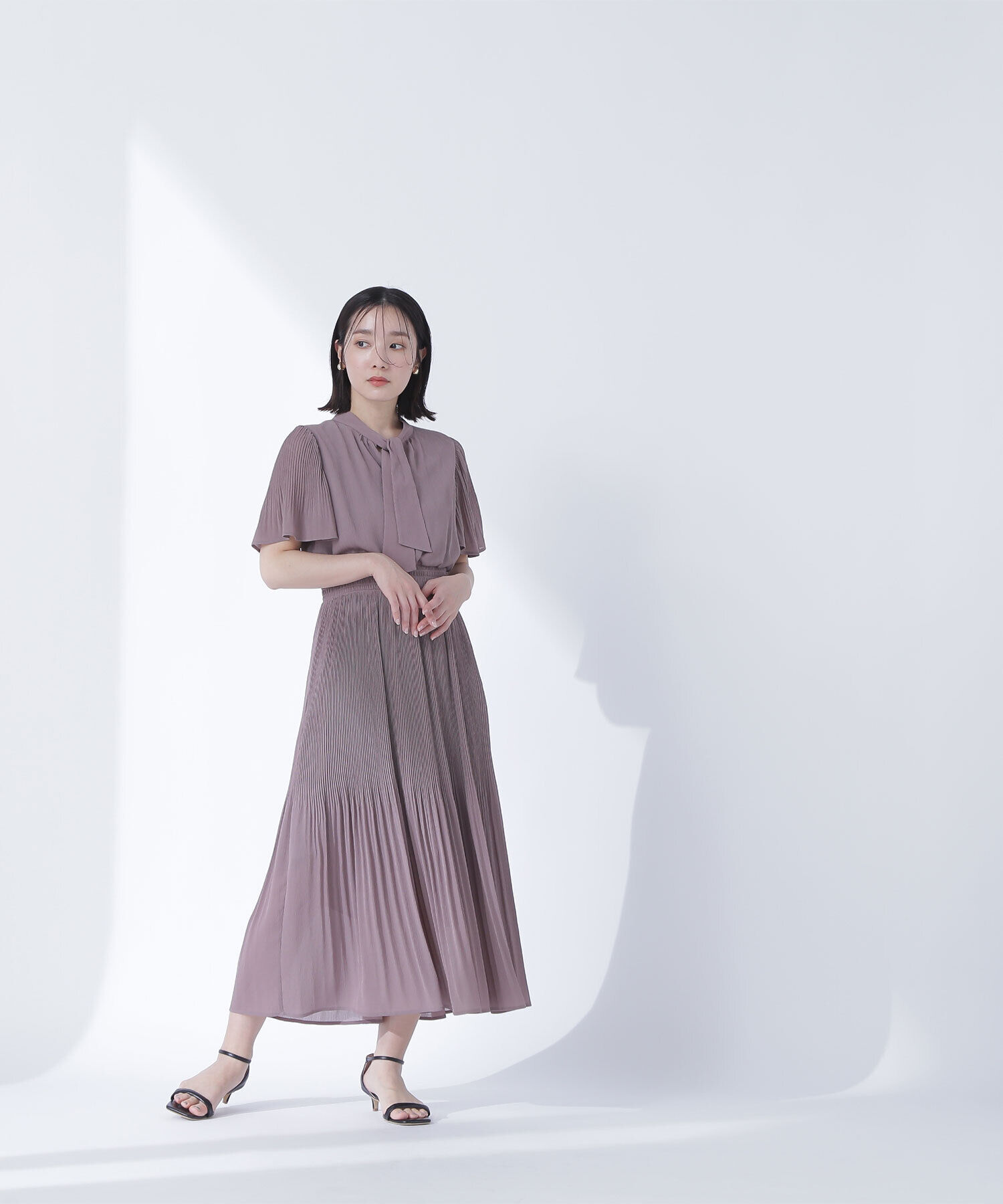  「楊柳ボウタイワンピース」|ワンピース|