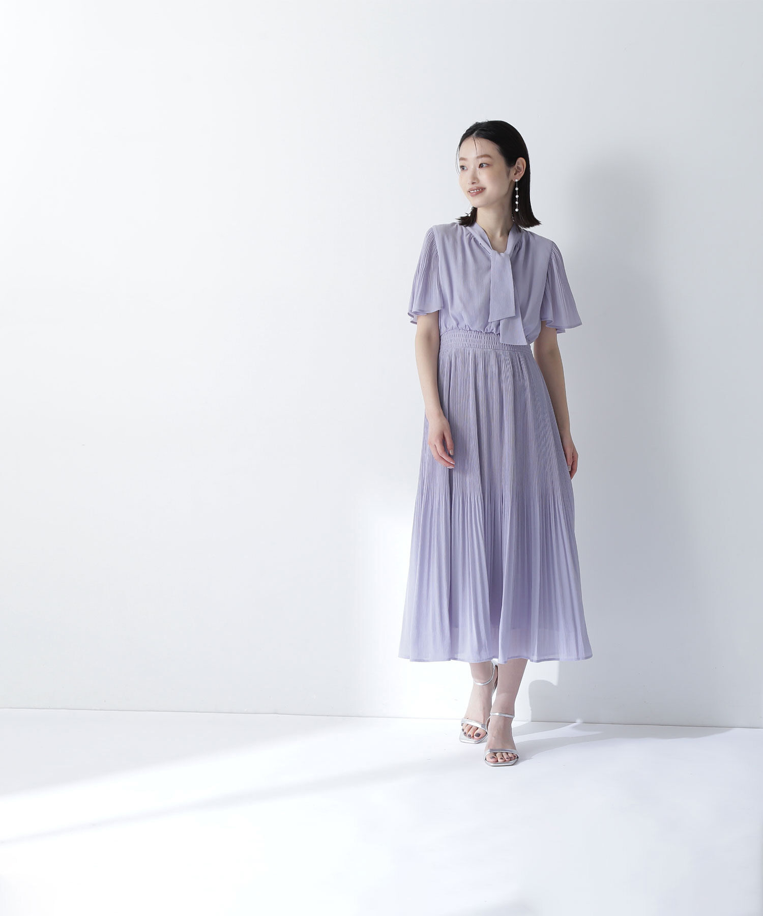  「楊柳ボウタイワンピース」|ワンピース|