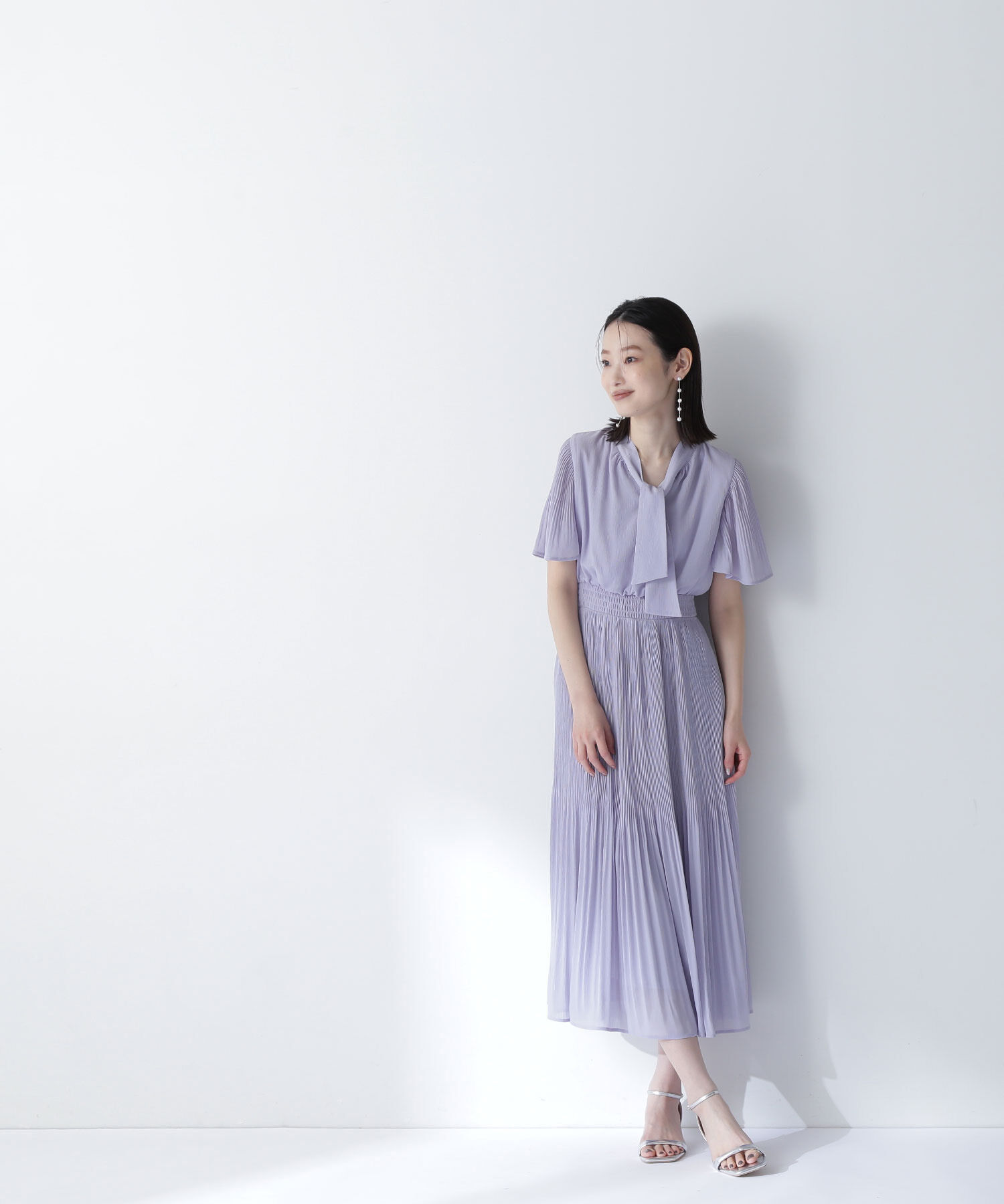  「楊柳ボウタイワンピース」|ワンピース|