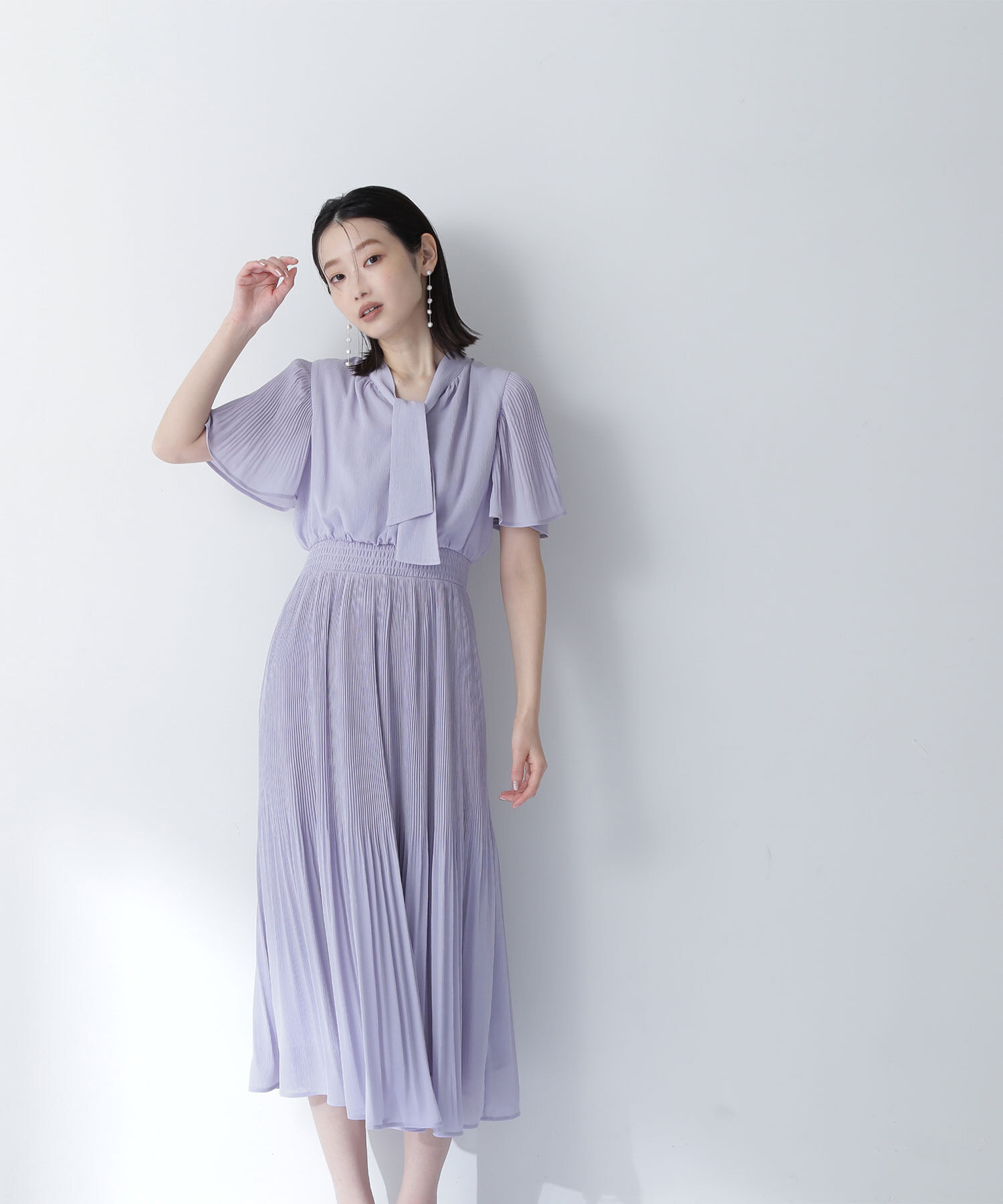  「楊柳ボウタイワンピース」|ワンピース|