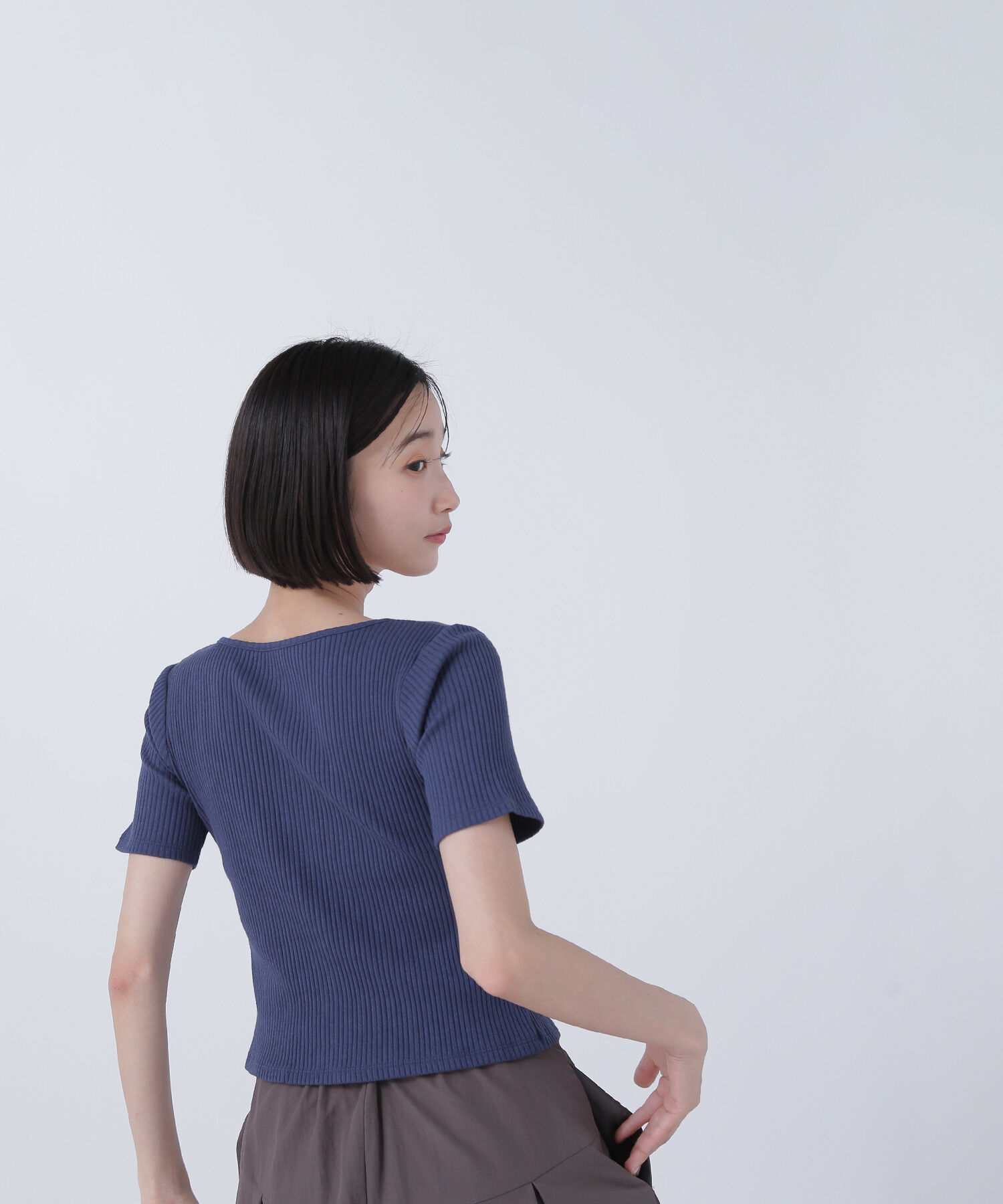  「コンパクトジップトップス」|Tシャツ・カットソー|