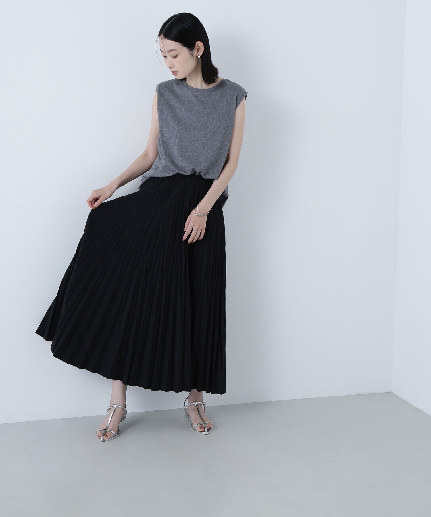  「ランダムプリーツスカート」|スカート|