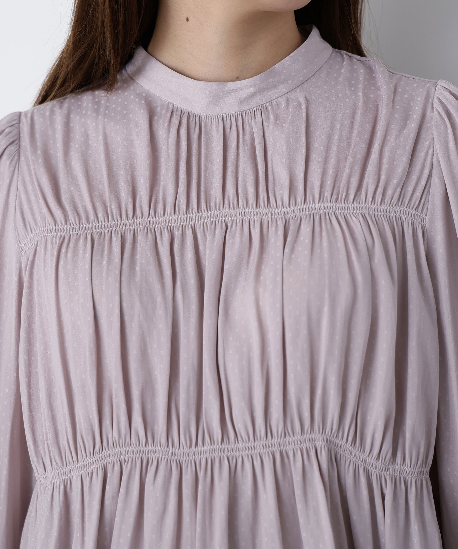  「シャーリングデザインブラウス」|シャツ・ブラウス|