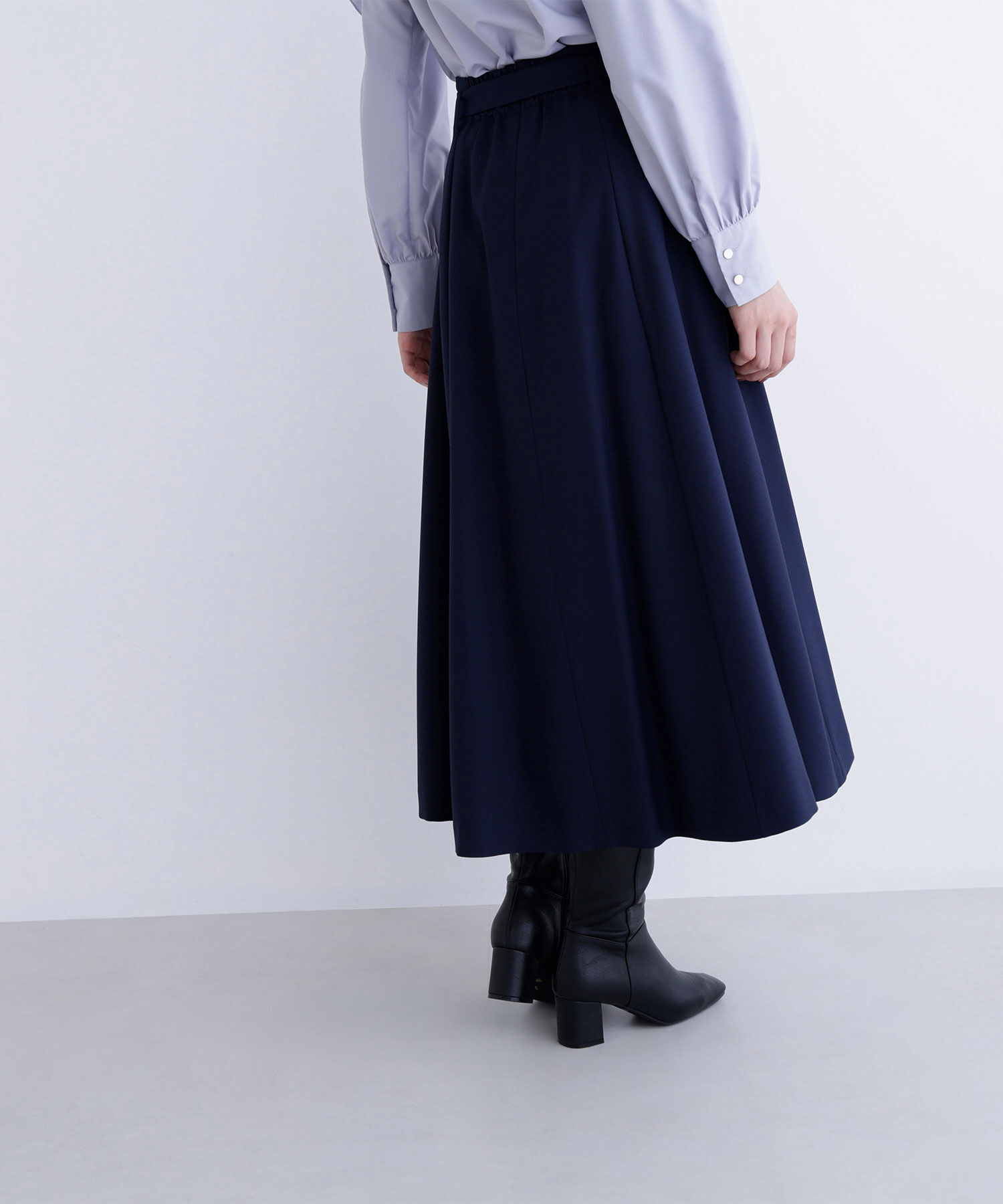  「メタルバックルフレアスカート」|スカート|