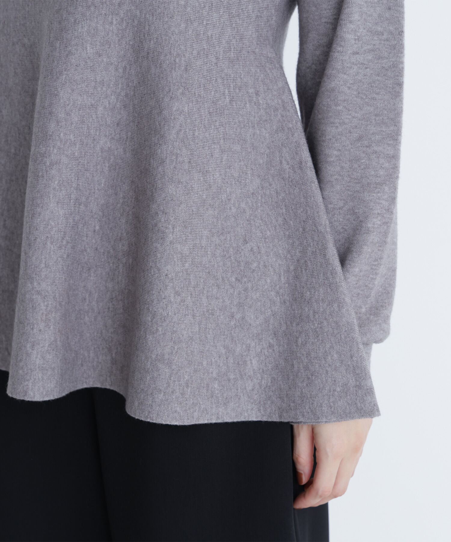  「ペプラムチュニックニット」|ニット・セーター|