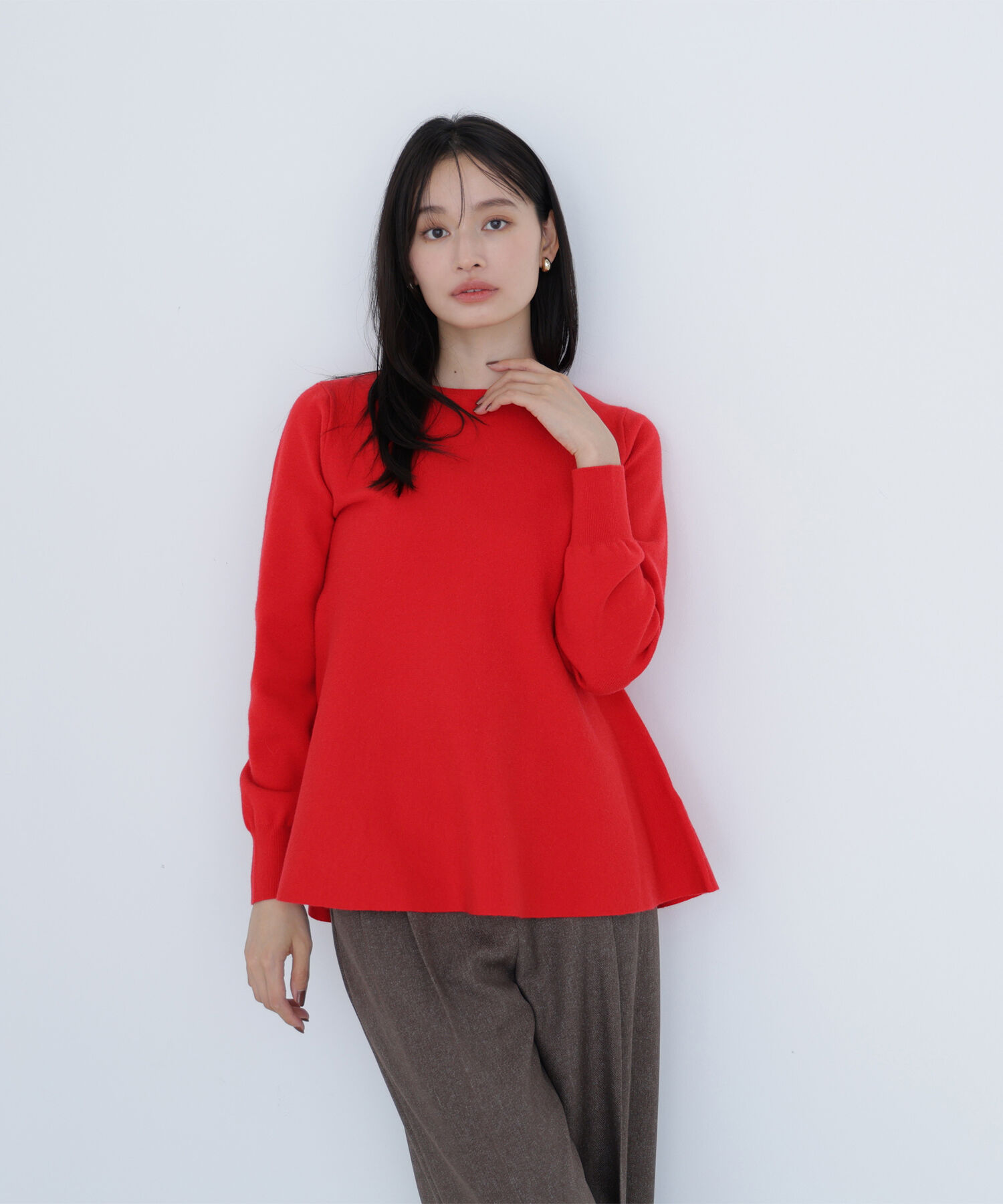  「ペプラムチュニックニット」|ニット・セーター|