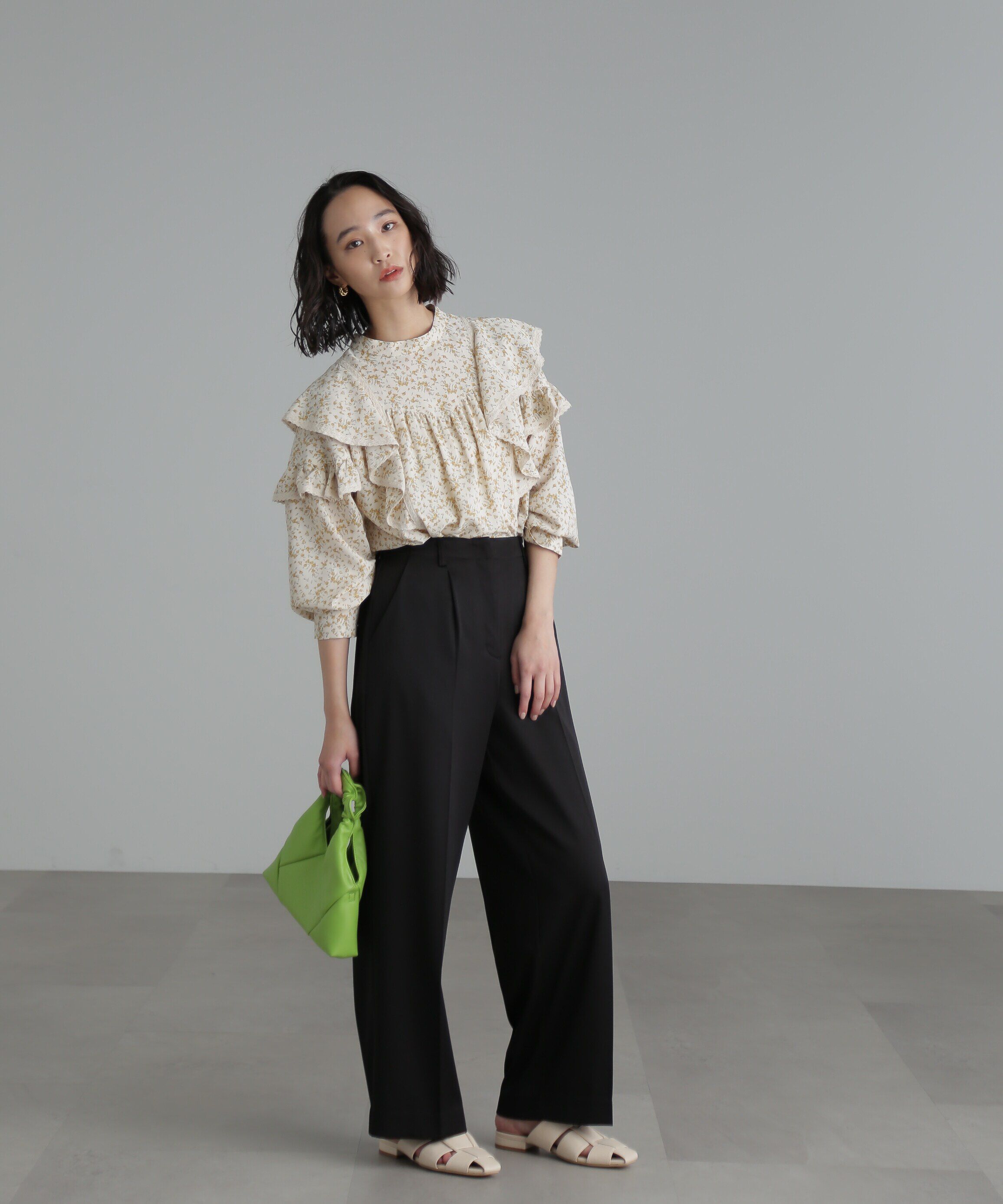  「[Sシリーズ対応商品]センタープレスワイドパンツ」|その他|