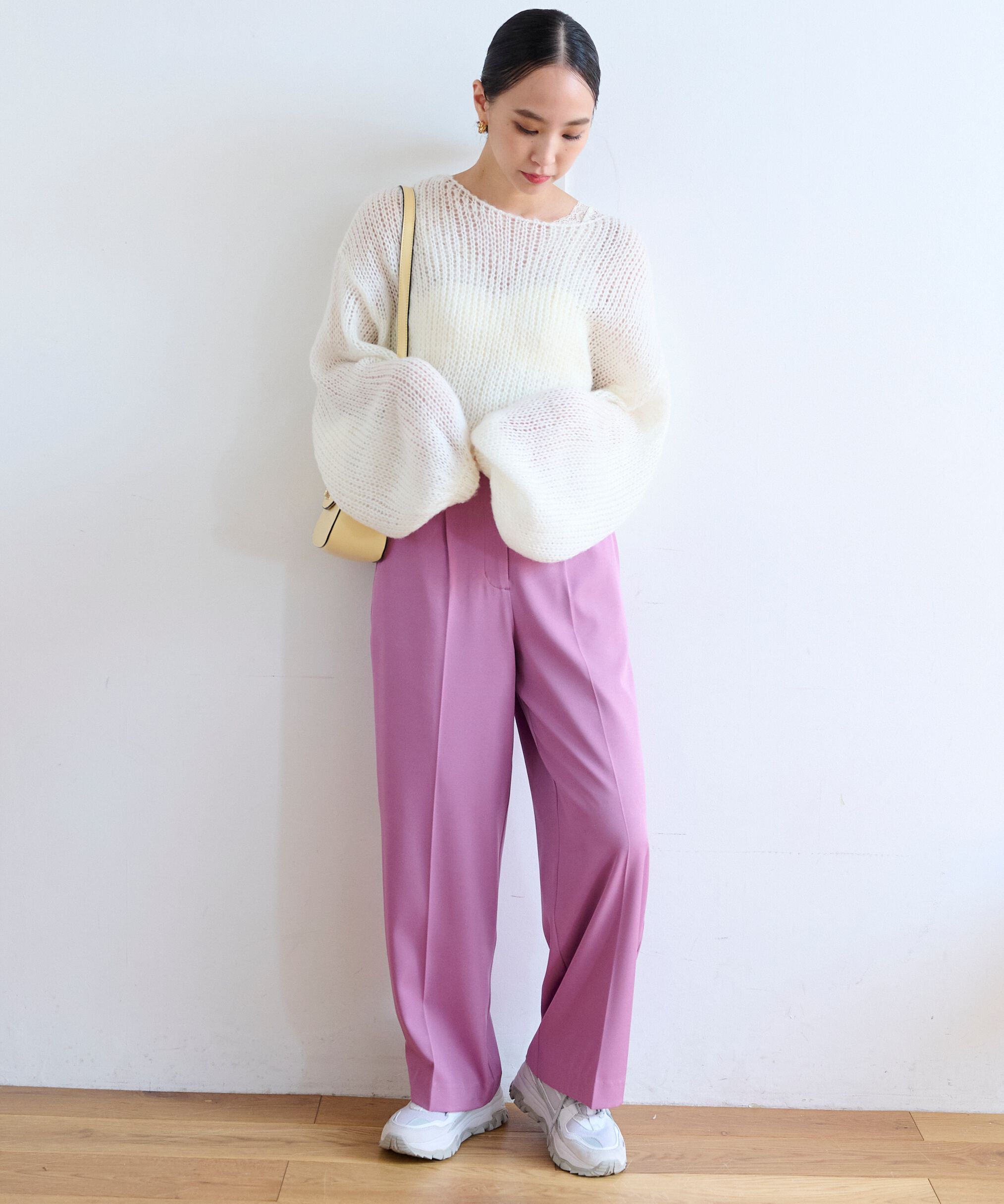  「[Sシリーズ対応商品]センタープレスワイドパンツ」|その他|