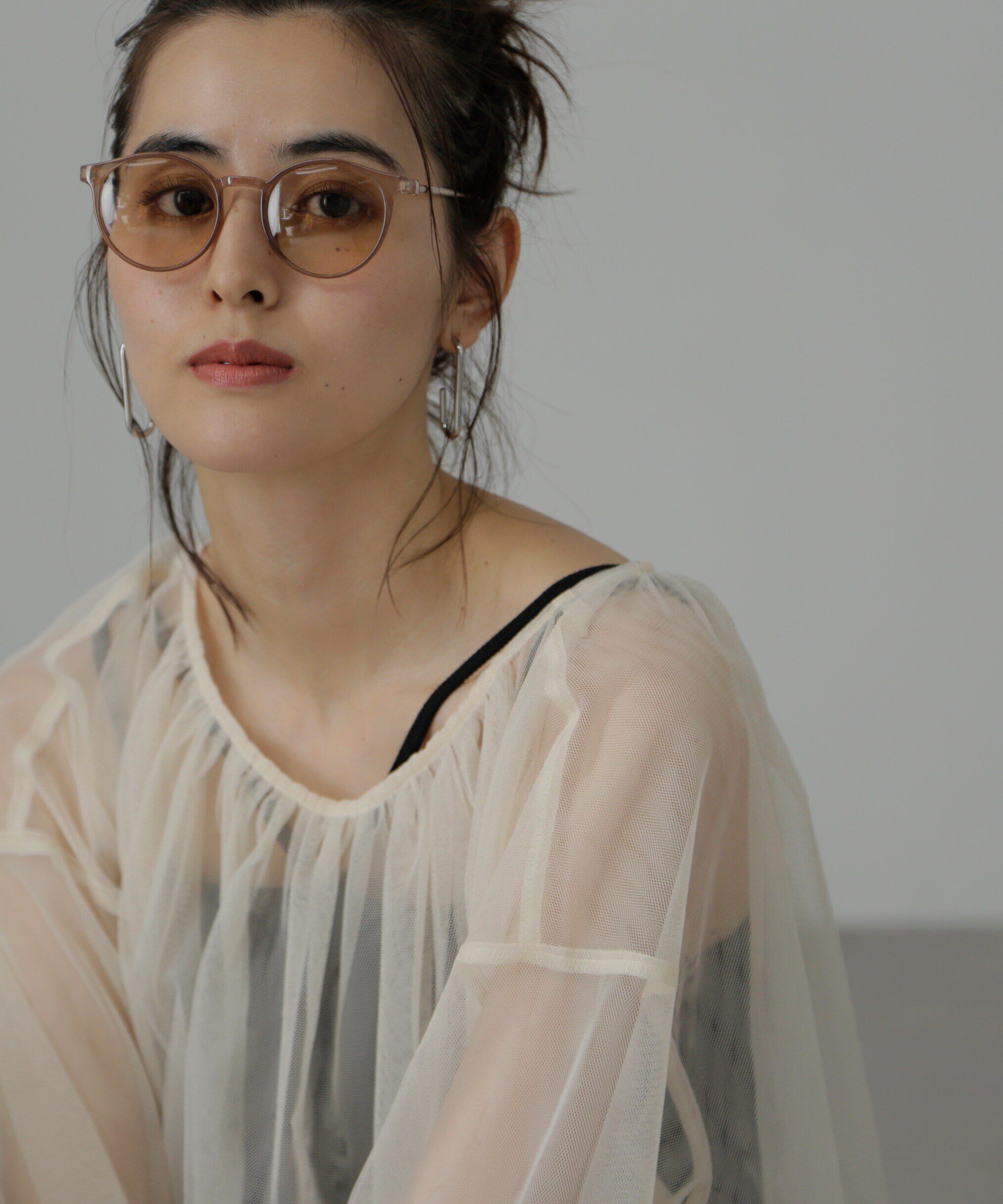  「サングラス⑤」|ハンカチ|ブラウン