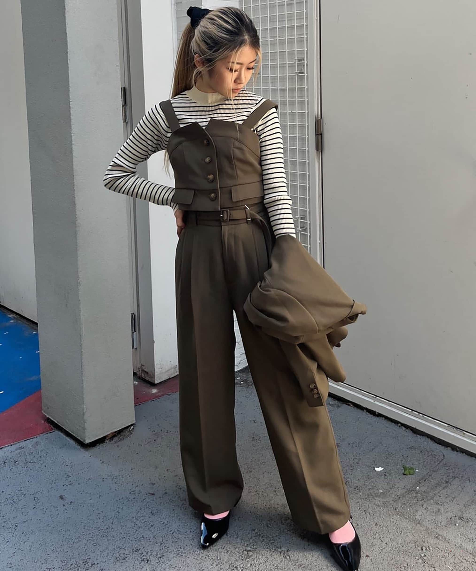  「＜SET UP対応＞[低身長サイズ/Sシリーズ]タックワイドパンツ」|その他|