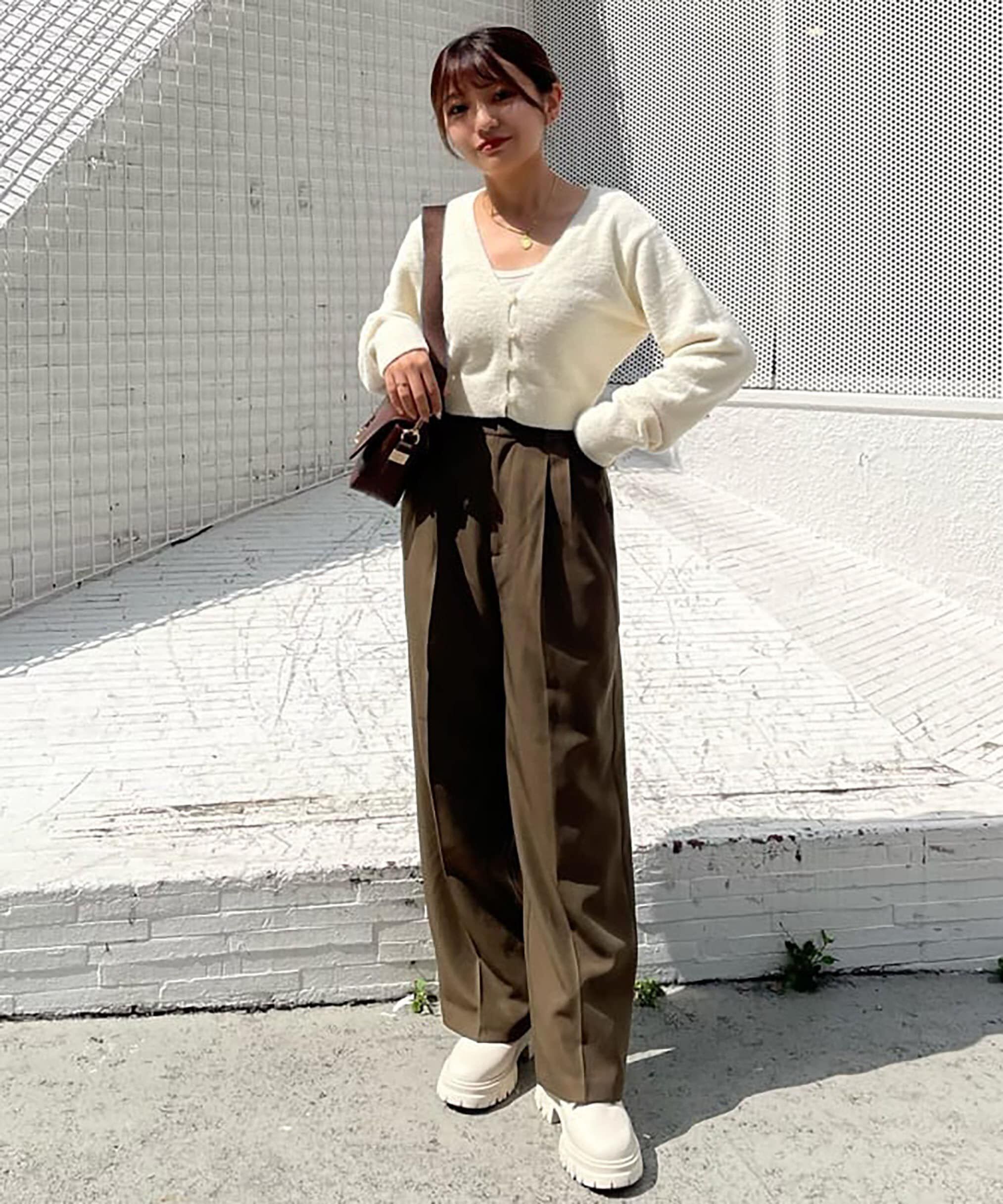  「＜SET UP対応＞[低身長サイズ/Sシリーズ]タックワイドパンツ」|その他|