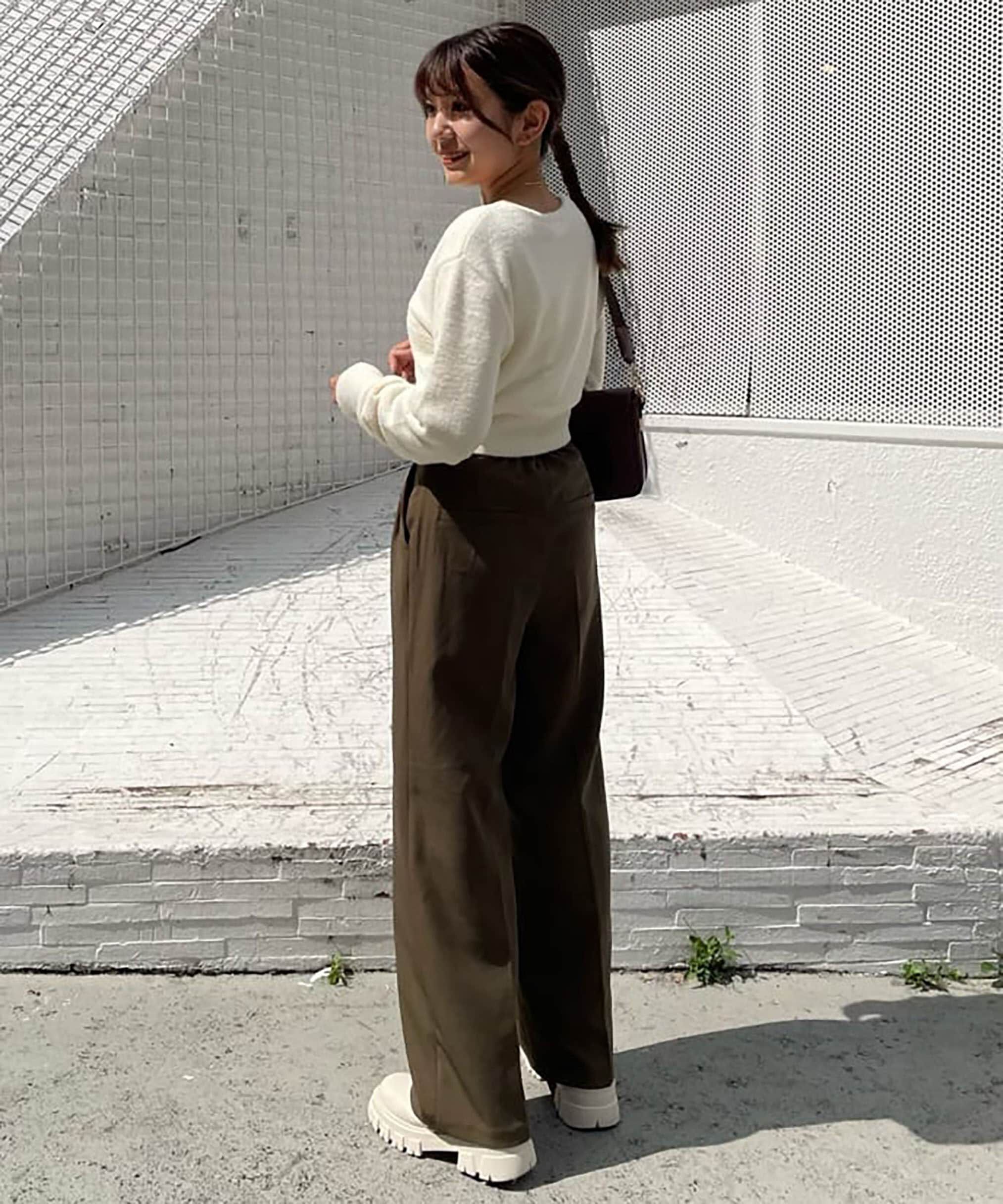  「＜SET UP対応＞[低身長サイズ/Sシリーズ]タックワイドパンツ」|その他|