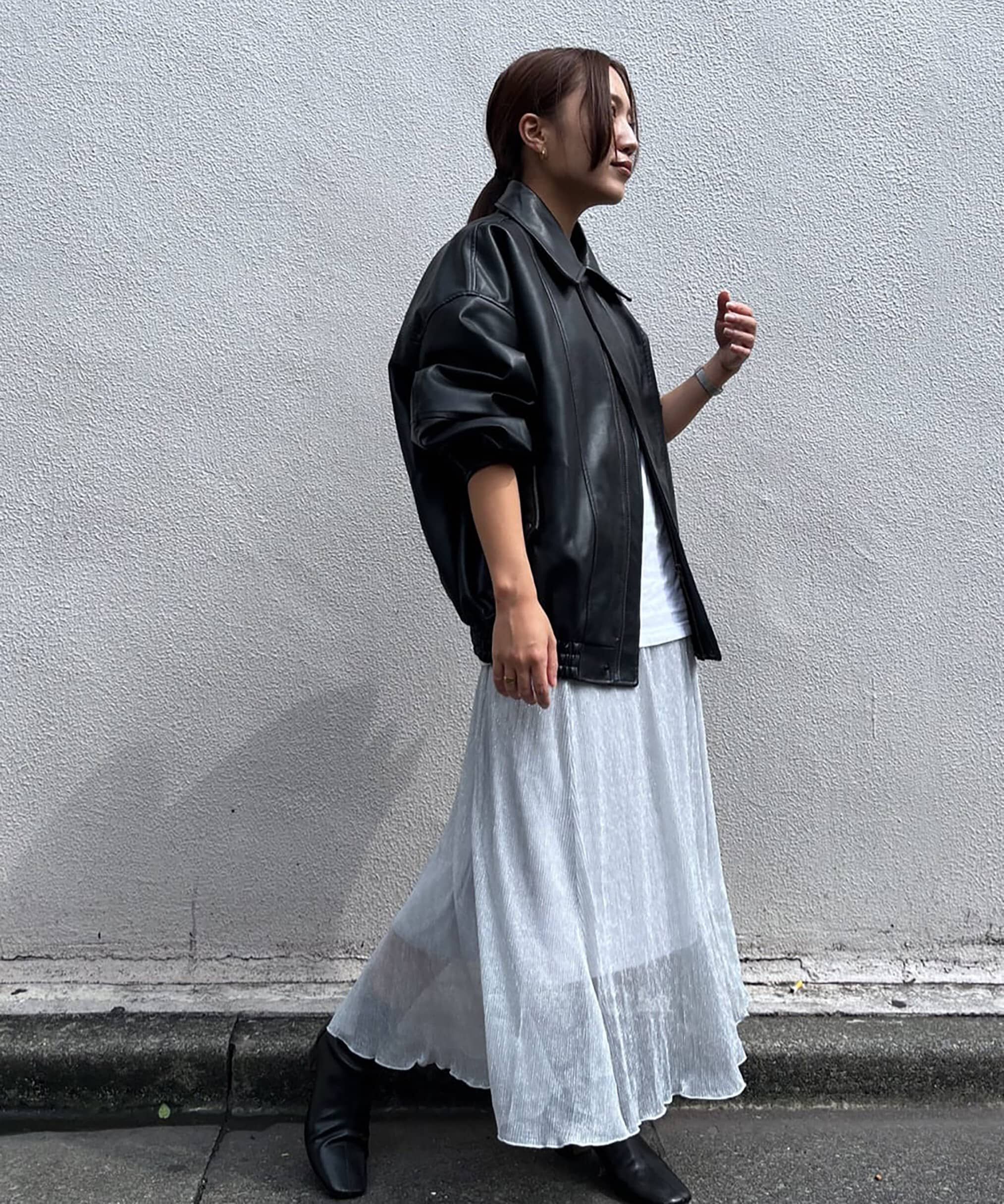  「［シルバーカラーWEB限定］ラメプリーツスカート」|スカート|