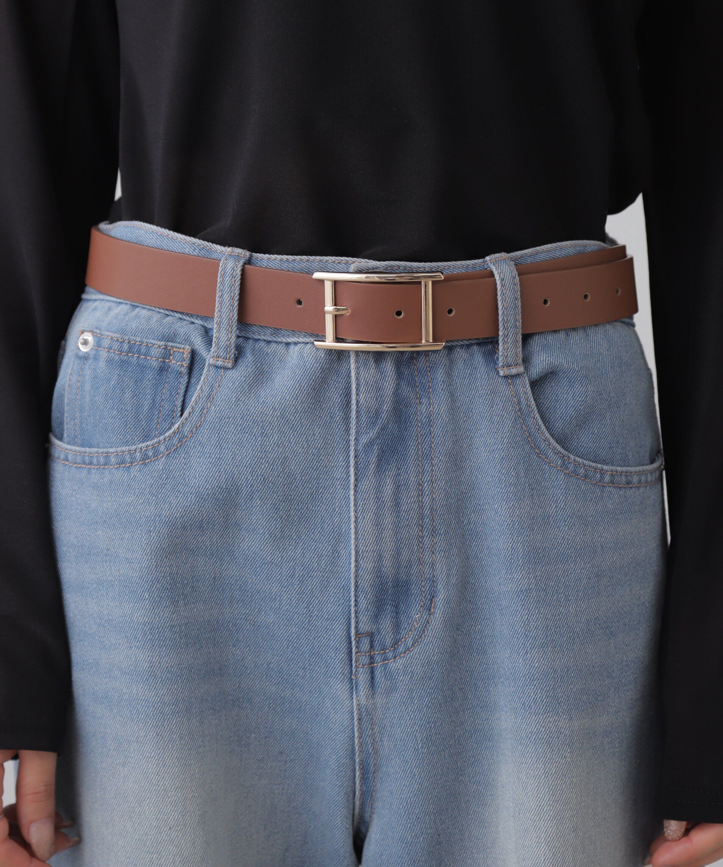  「スクエアバックルベルト」|ハンカチ|