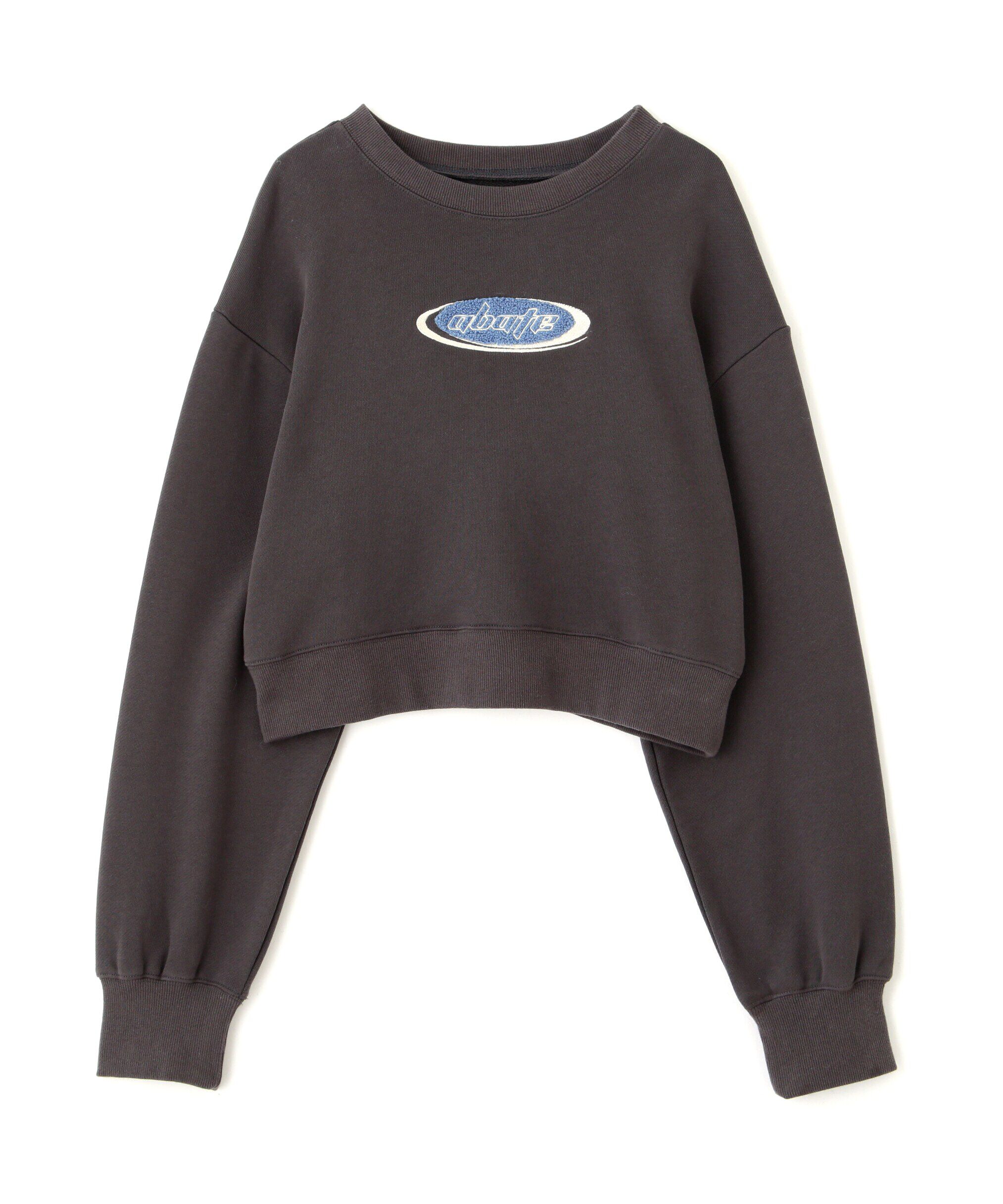  「スポーツロゴサガラ刺繍ショート丈スウェット」|Tシャツ・カットソー|