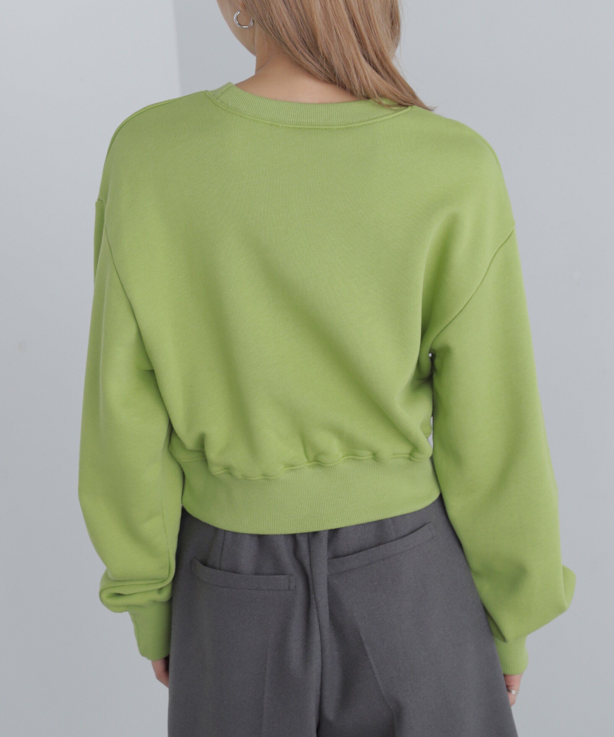  「スポーツロゴサガラ刺繍ショート丈スウェット」|Tシャツ・カットソー|