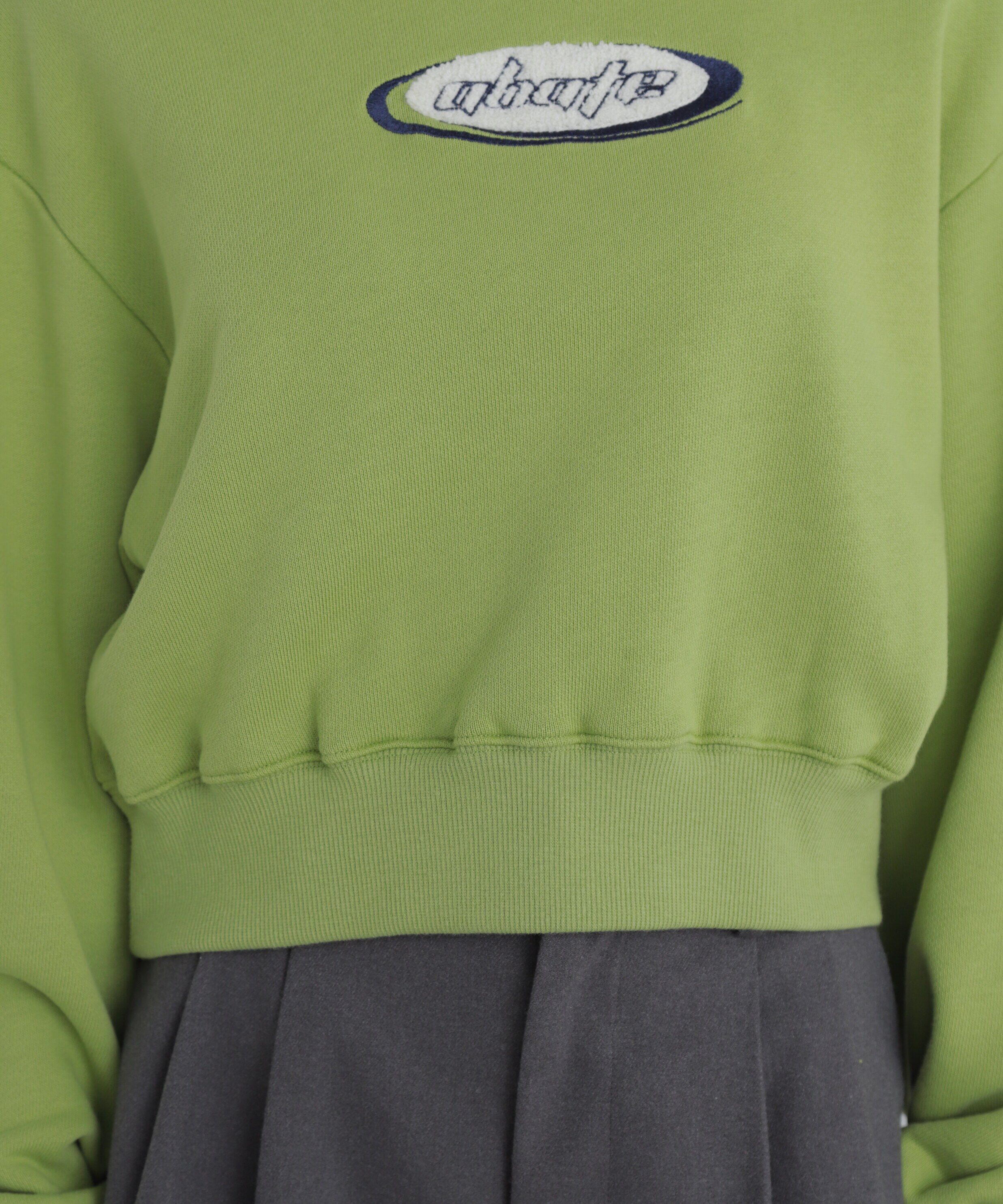  「スポーツロゴサガラ刺繍ショート丈スウェット」|Tシャツ・カットソー|