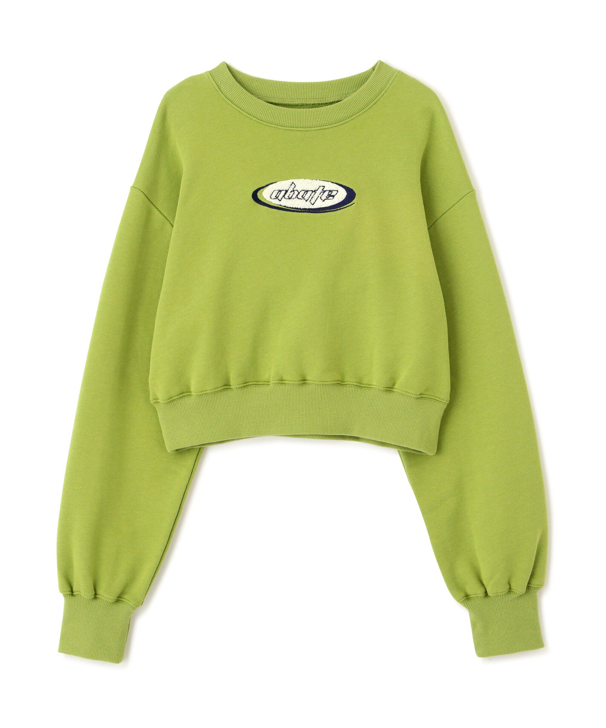  「スポーツロゴサガラ刺繍ショート丈スウェット」|Tシャツ・カットソー|