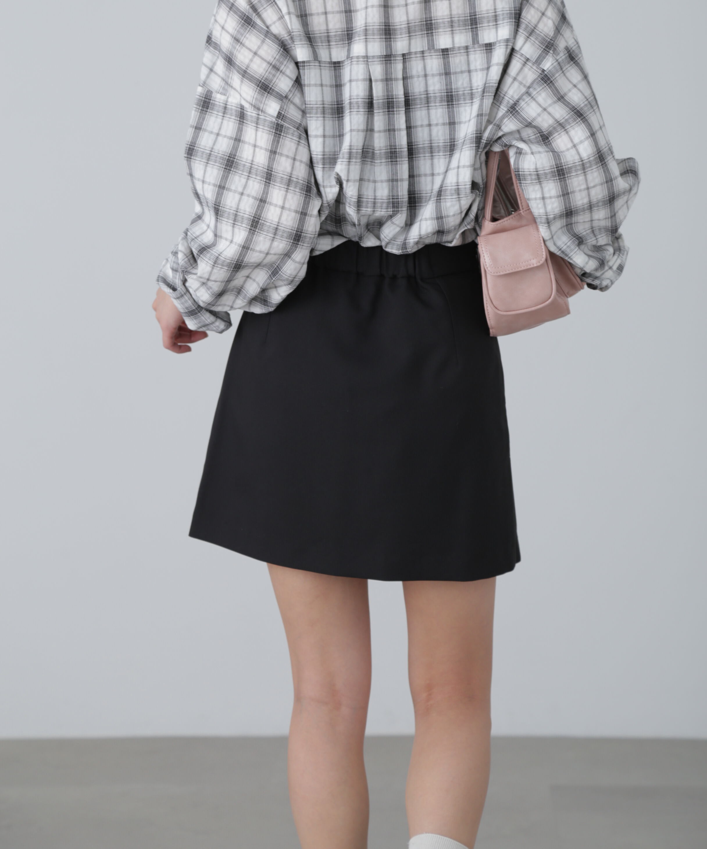  「インナーパンツ付きラップ風ミニスカート」|スカート|