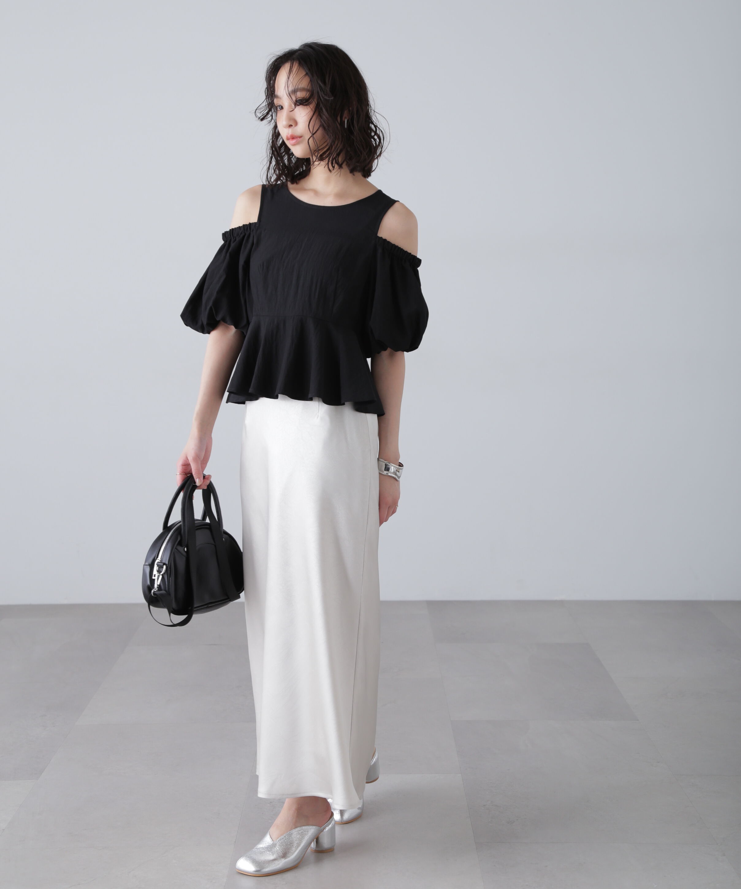  「オフショルペプラムブラウス」|シャツ・ブラウス|