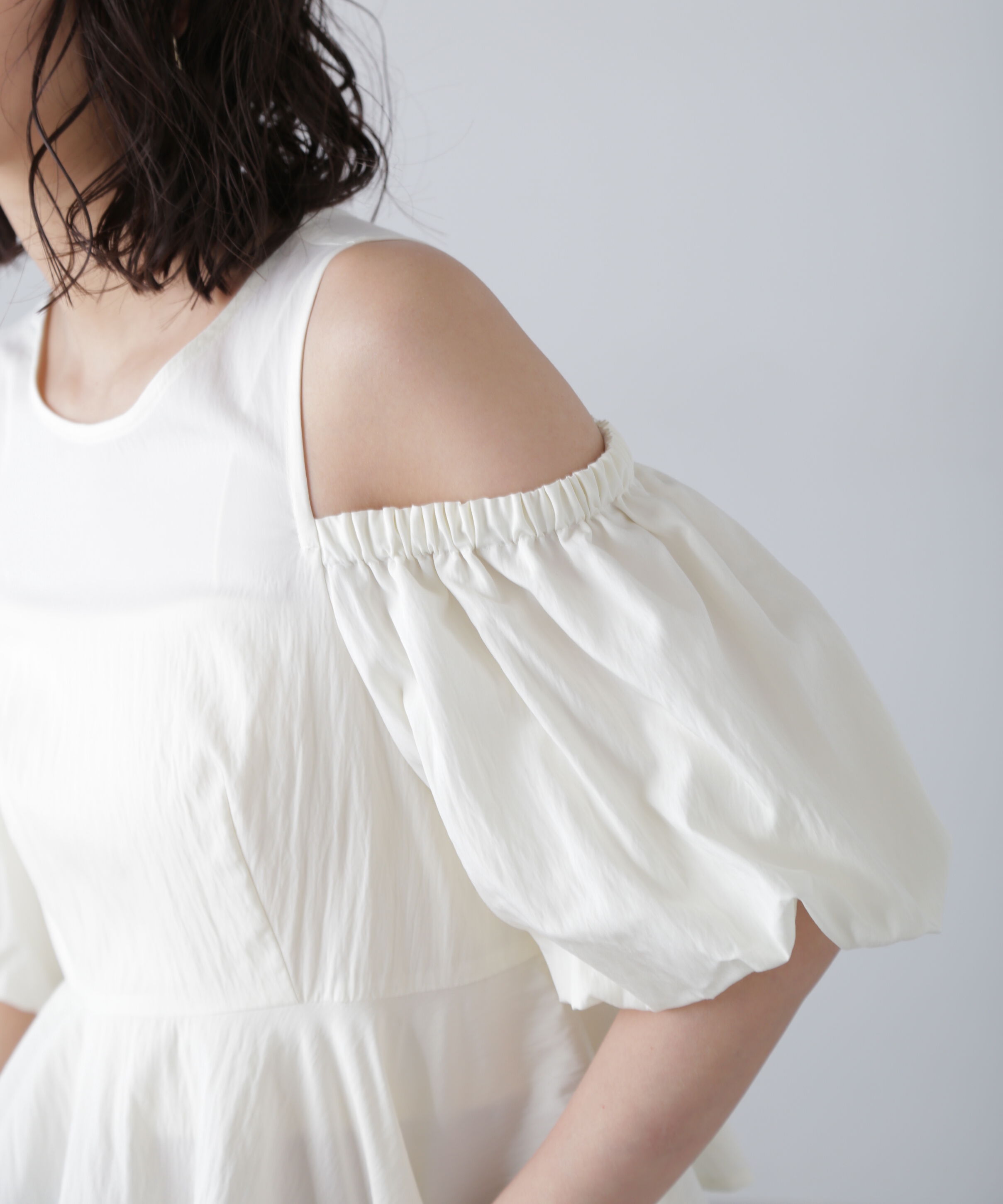  「オフショルペプラムブラウス」|シャツ・ブラウス|