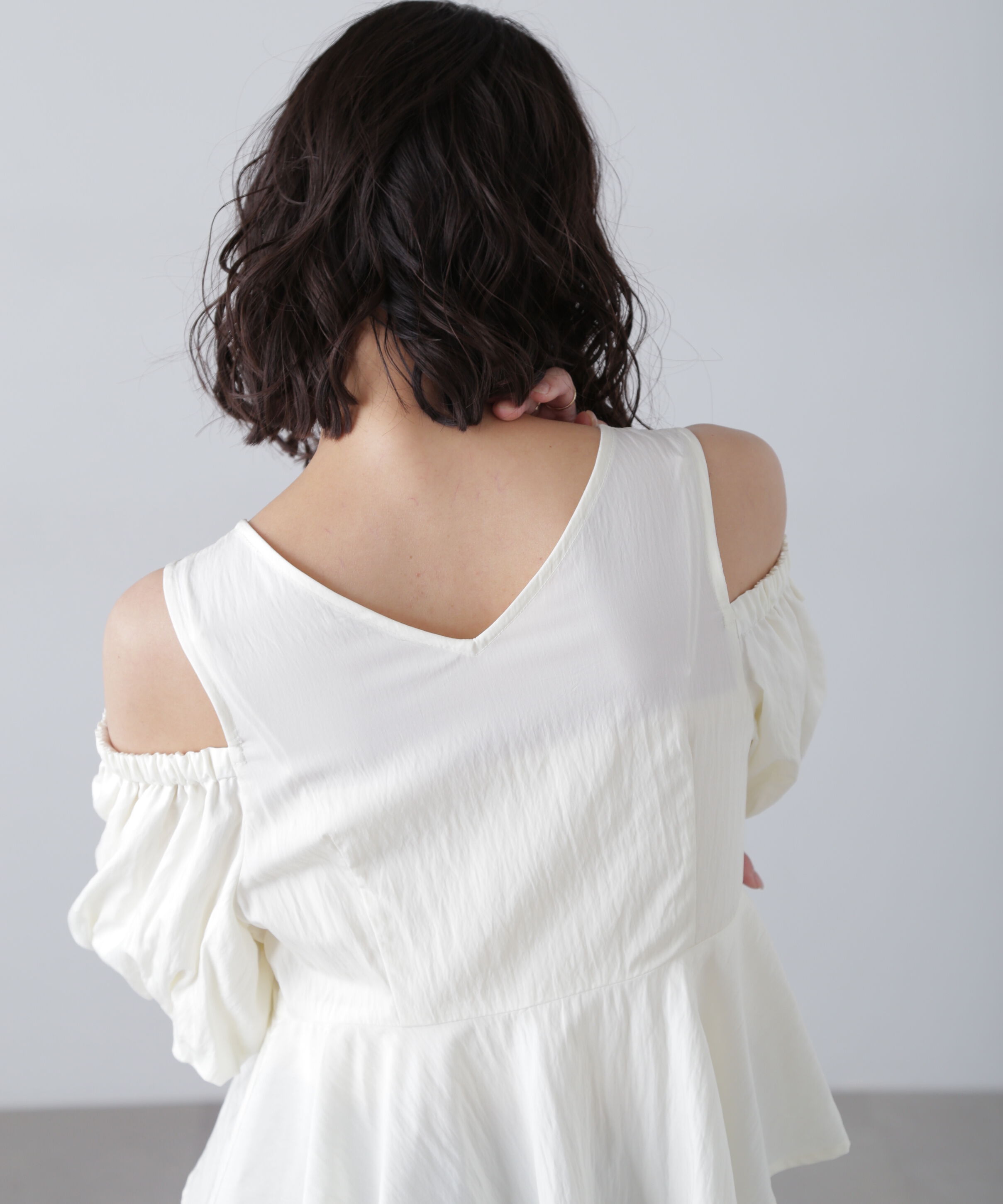  「オフショルペプラムブラウス」|シャツ・ブラウス|