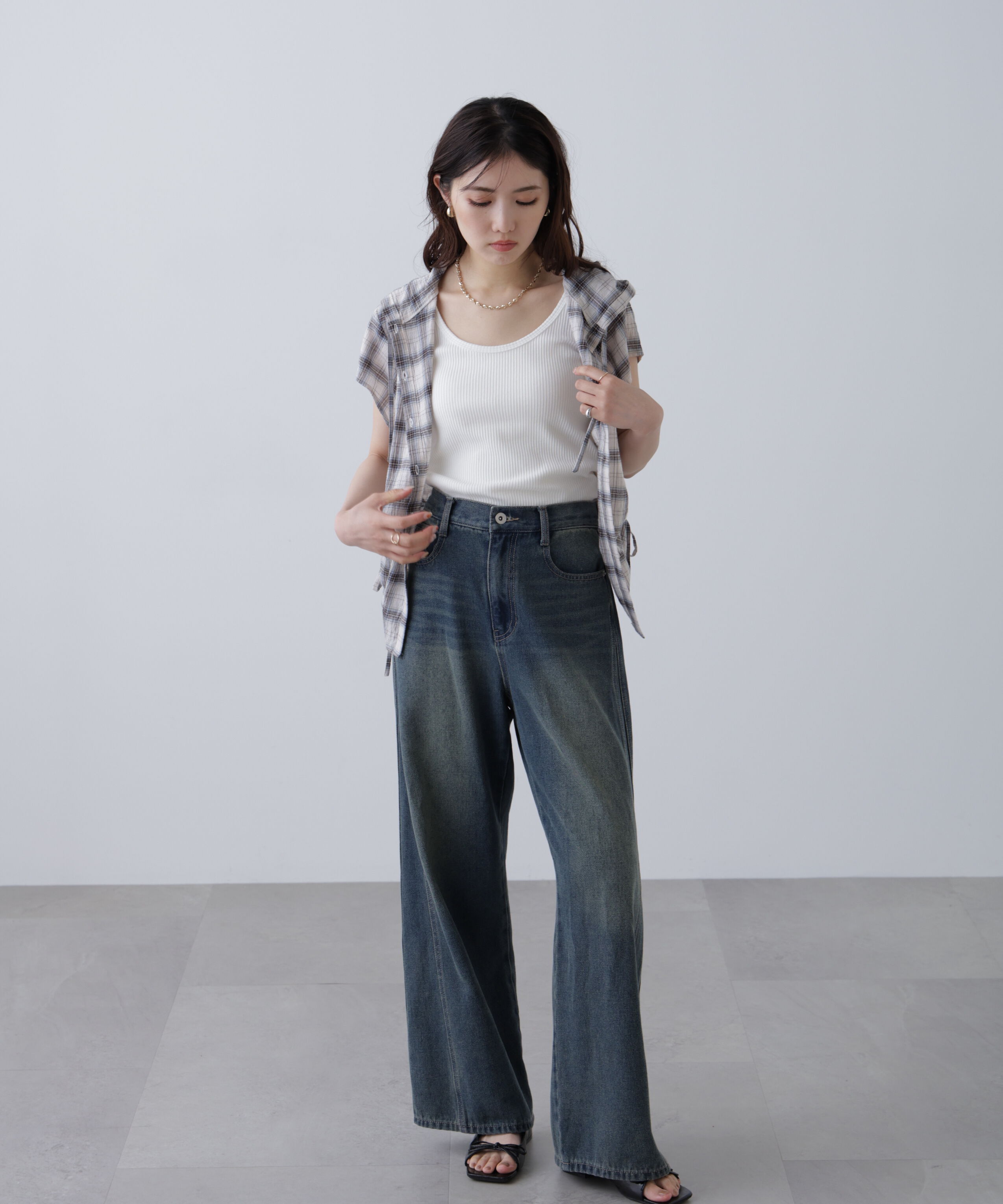  「テレコタンクトップ」|Tシャツ・カットソー|