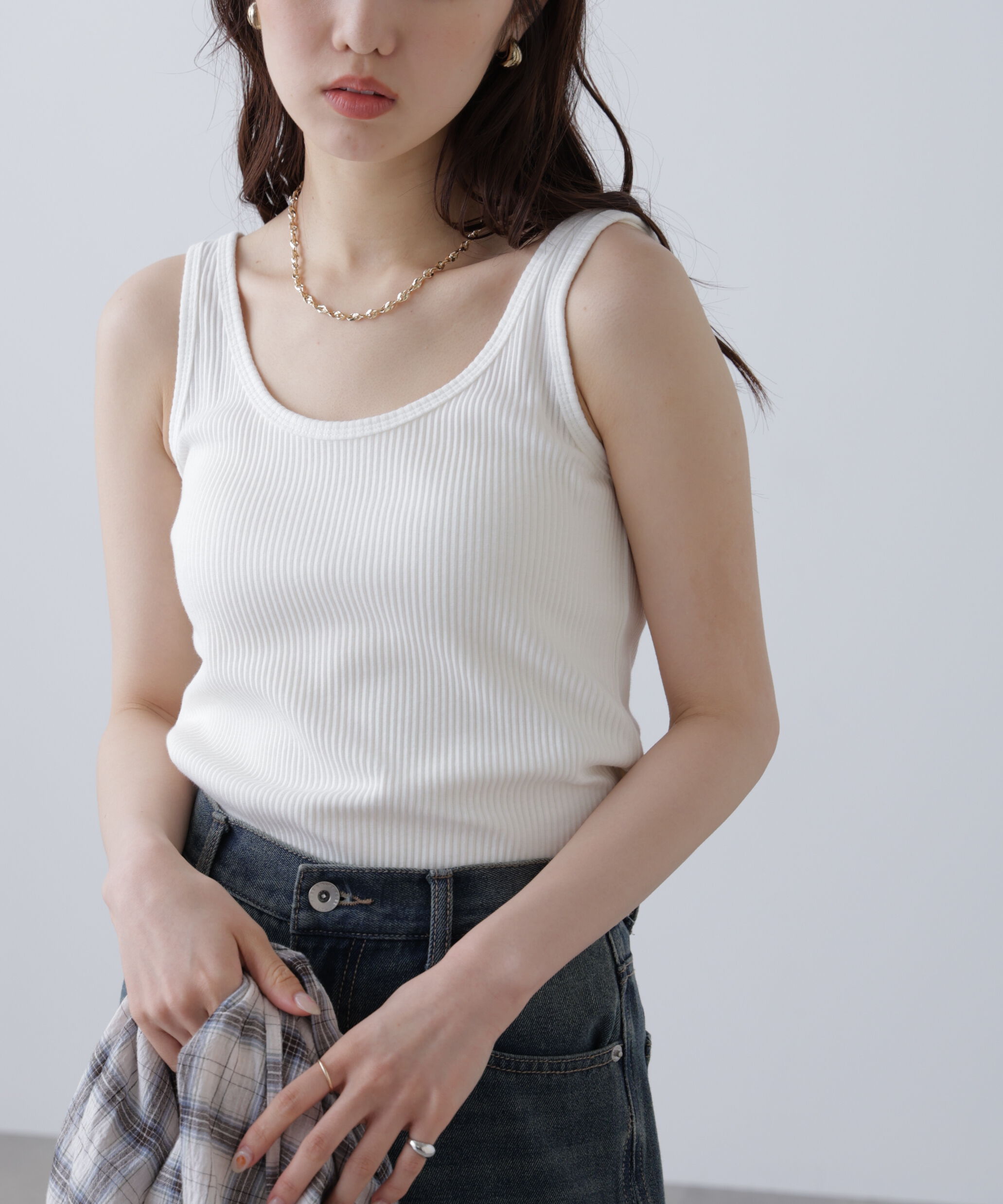  「テレコタンクトップ」|Tシャツ・カットソー|