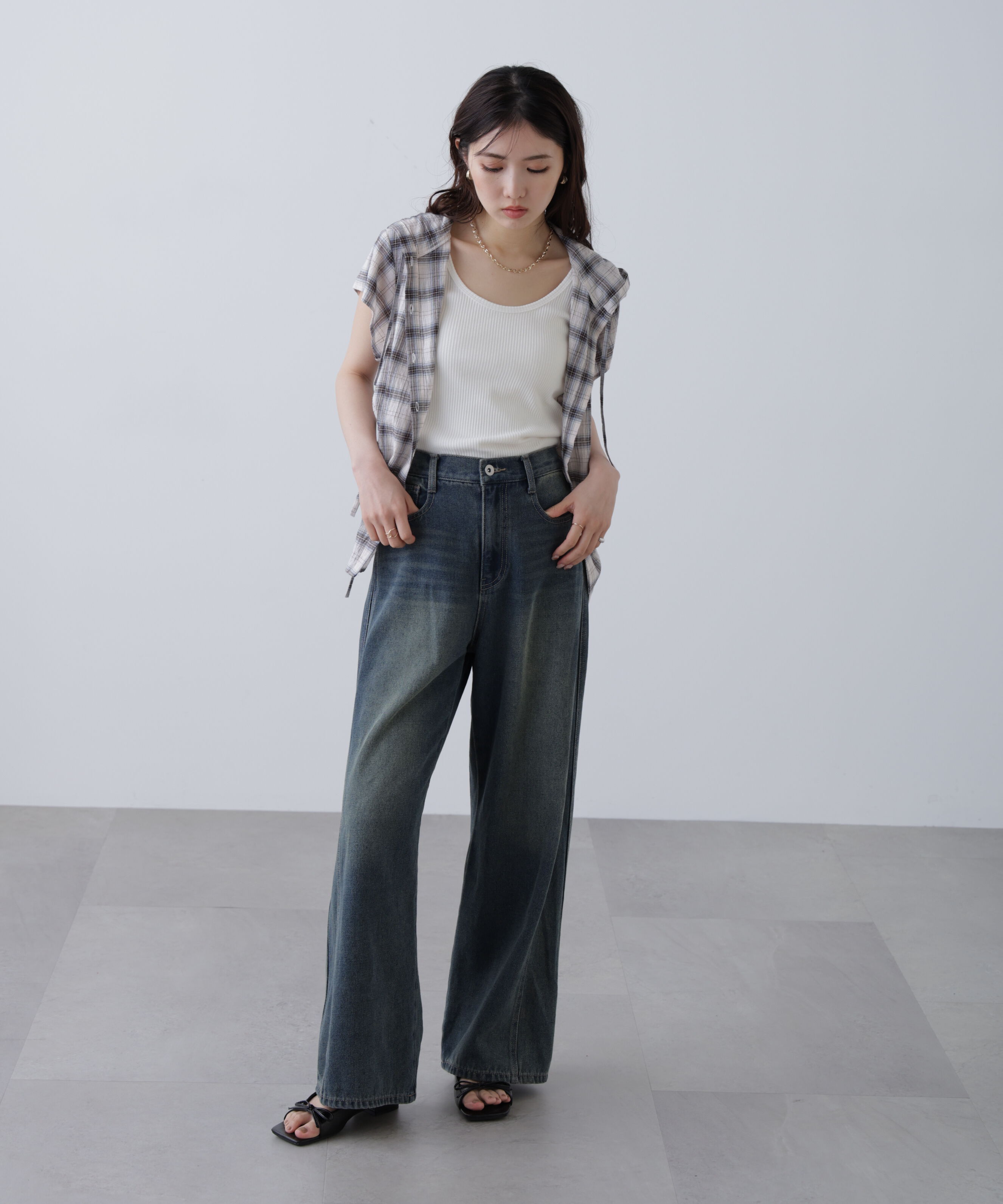  「テレコタンクトップ」|Tシャツ・カットソー|