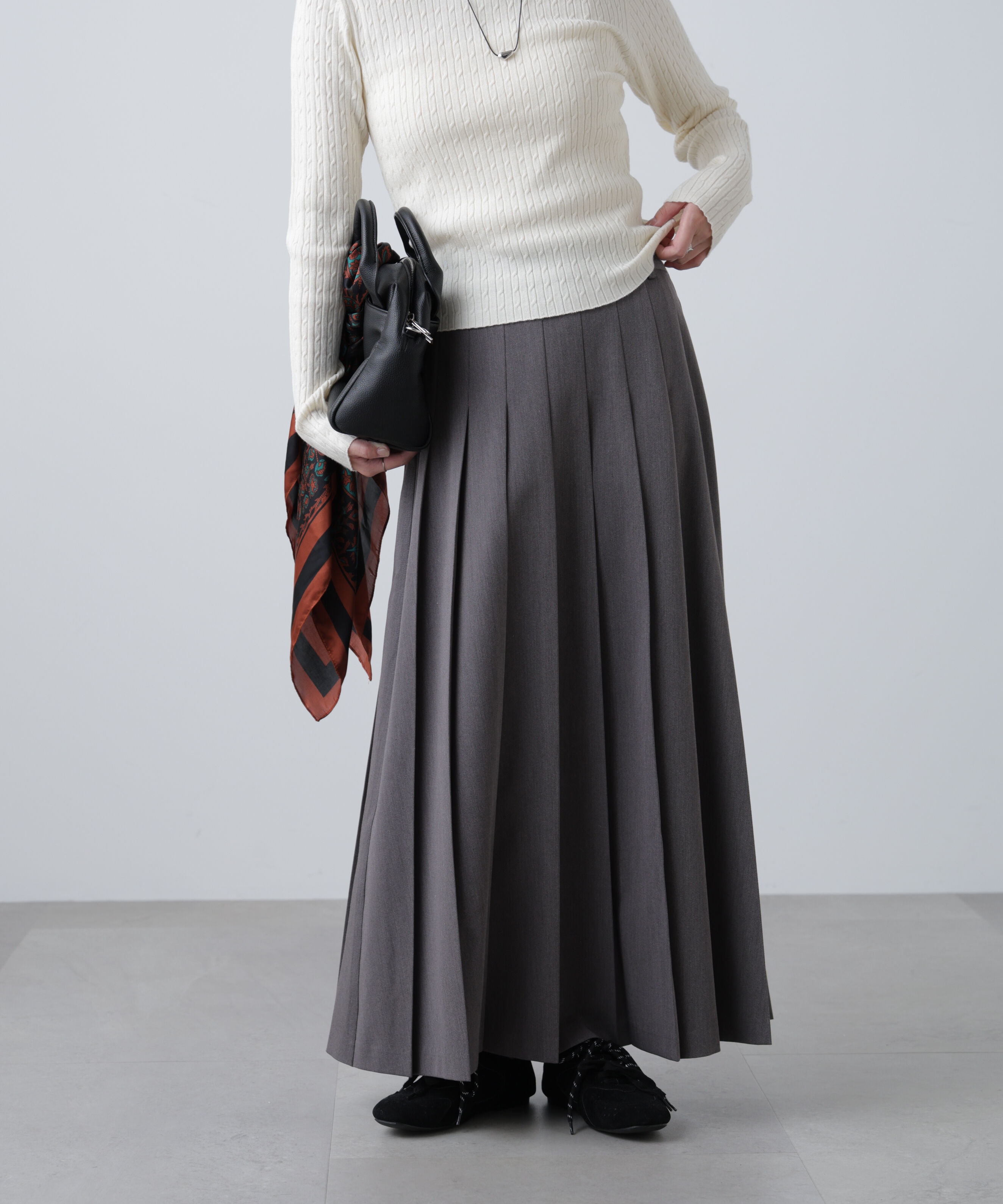  「プリーツロングスカート」|スカート|