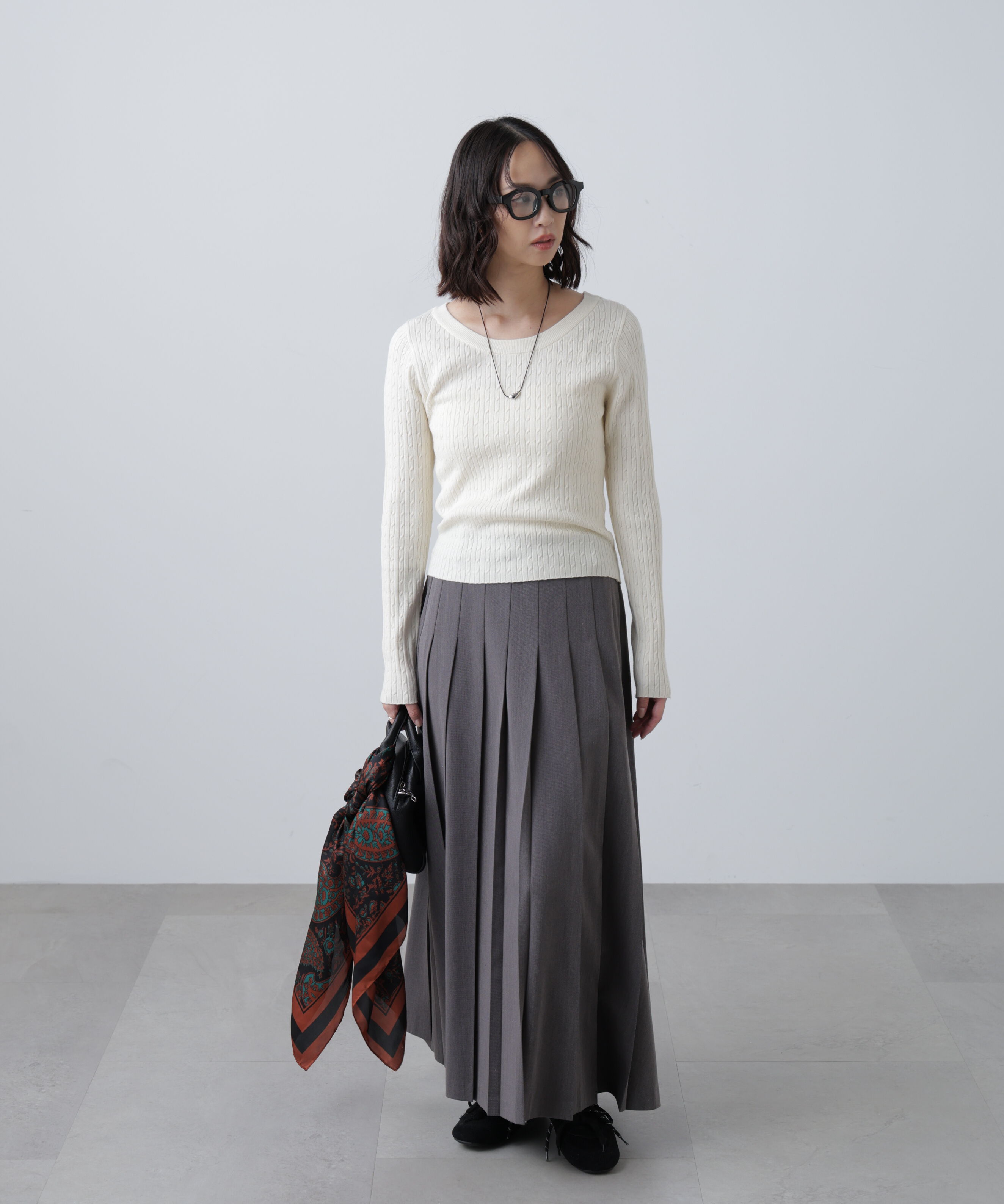  「プリーツロングスカート」|スカート|