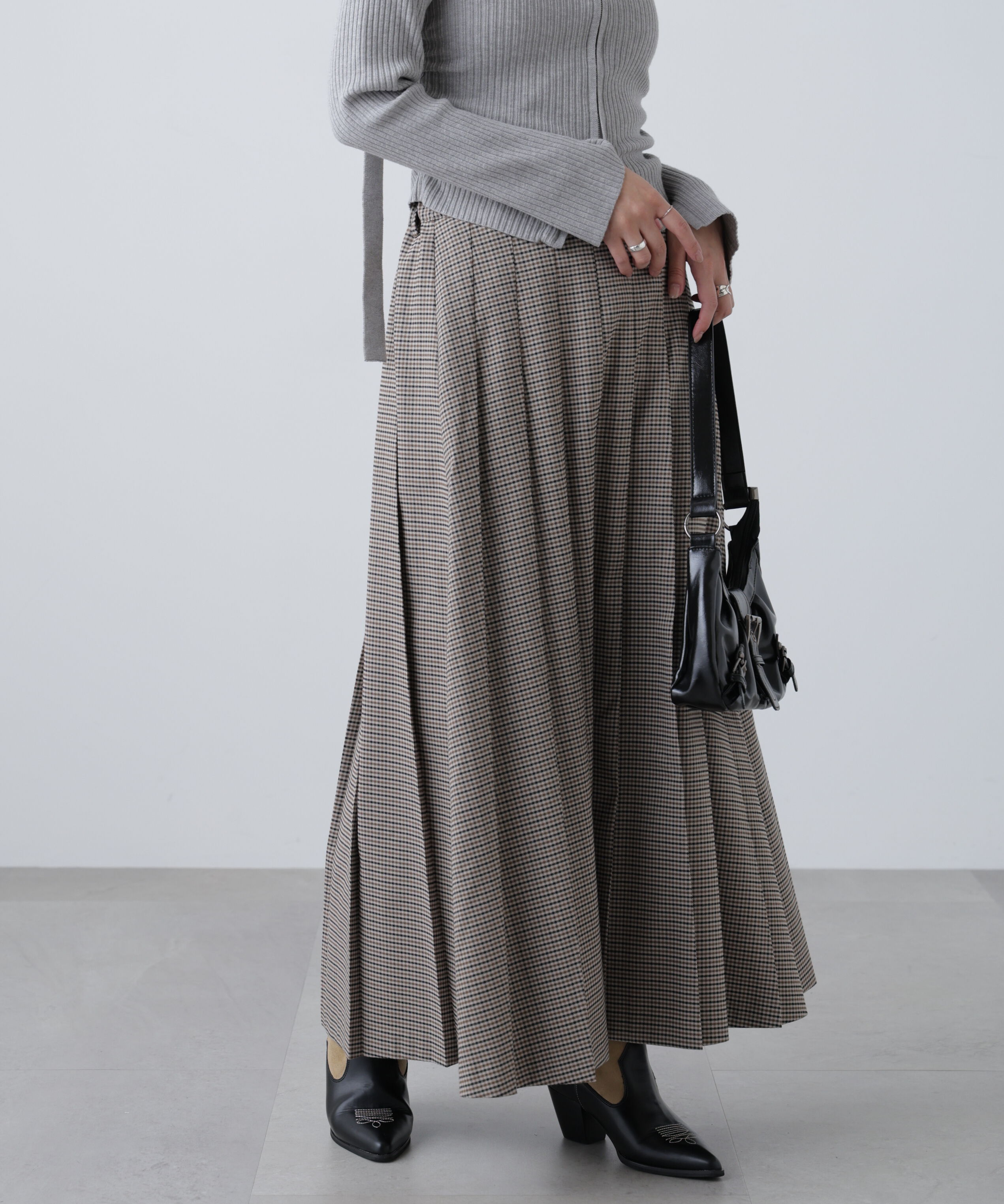  「プリーツロングスカート」|スカート|