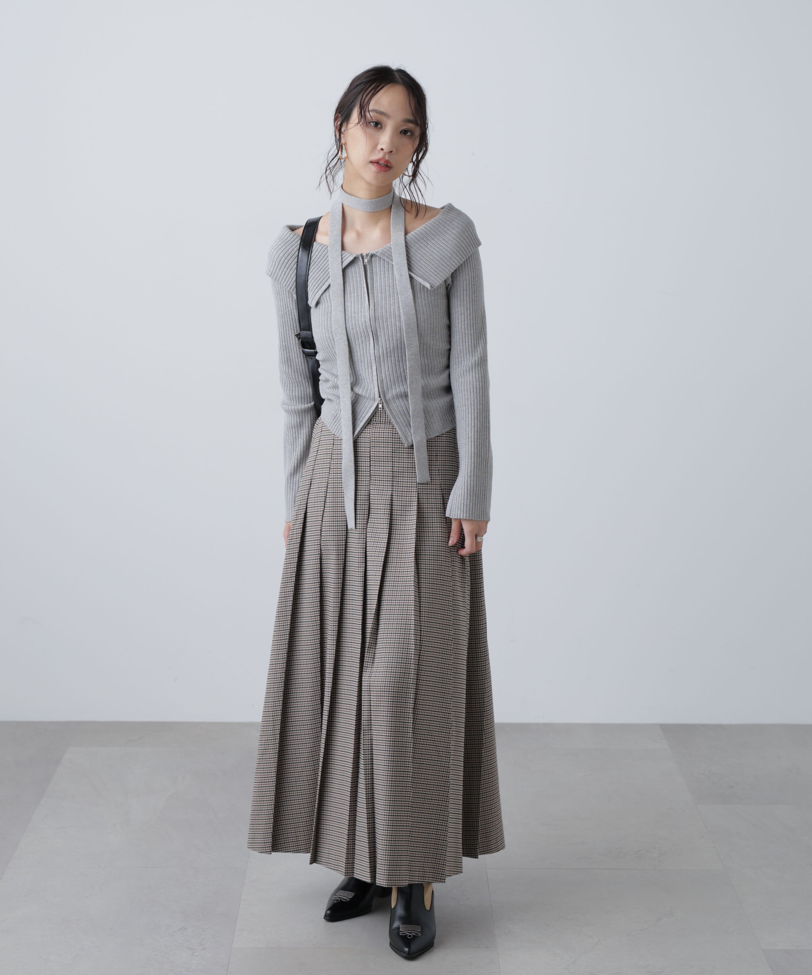  「プリーツロングスカート」|スカート|