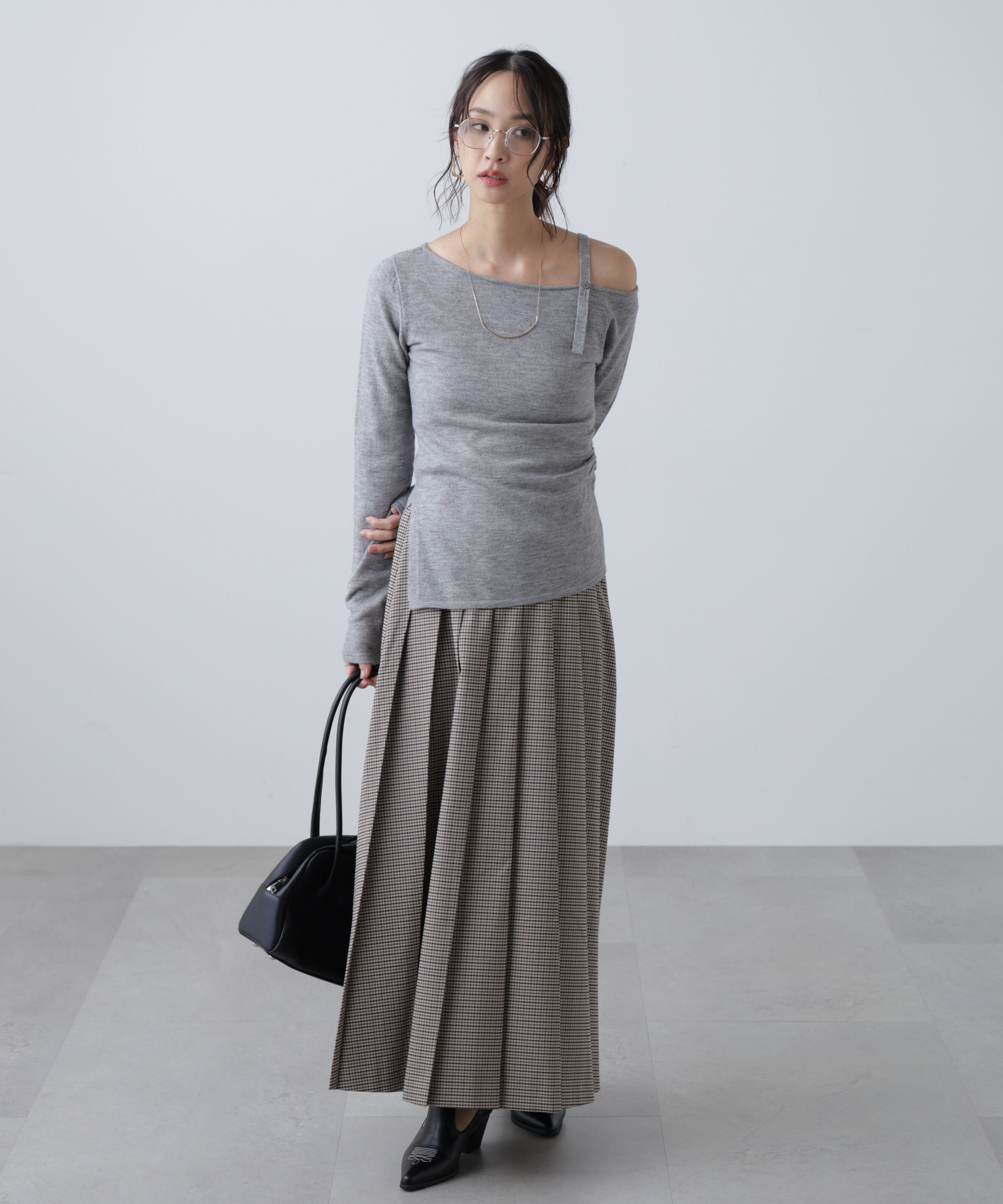  「プリーツロングスカート」|スカート|