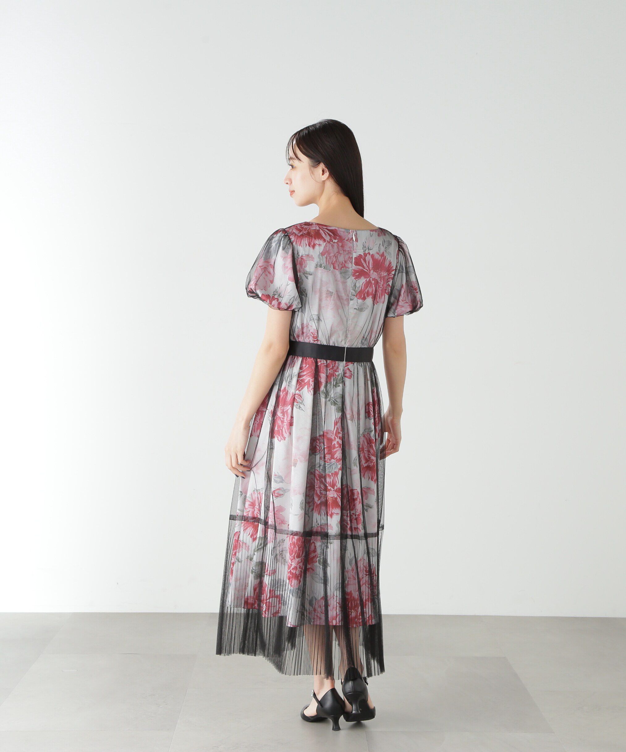  「サテンチュールドレス」|ワンピース|