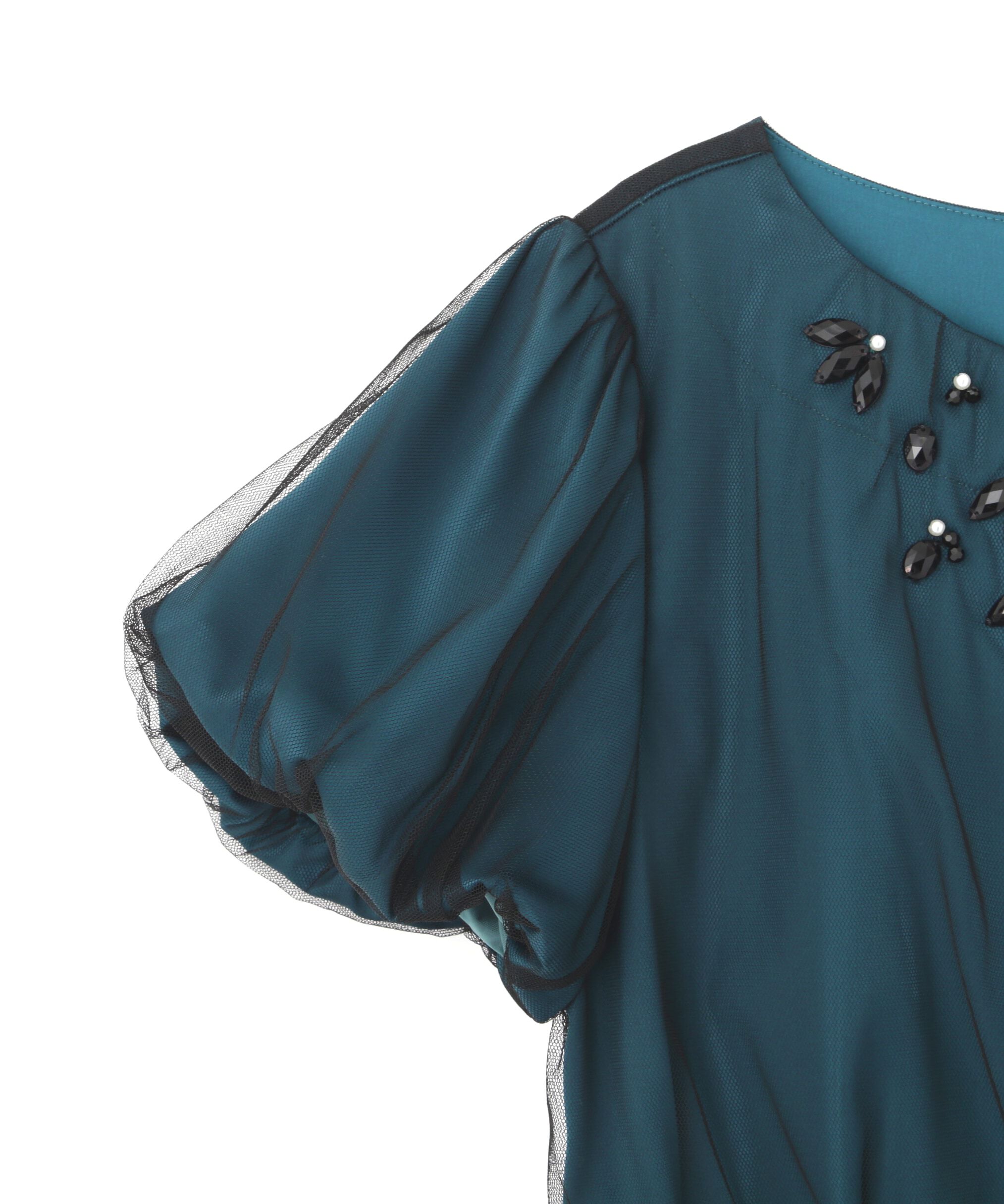  「サテンチュールドレス」|ワンピース|