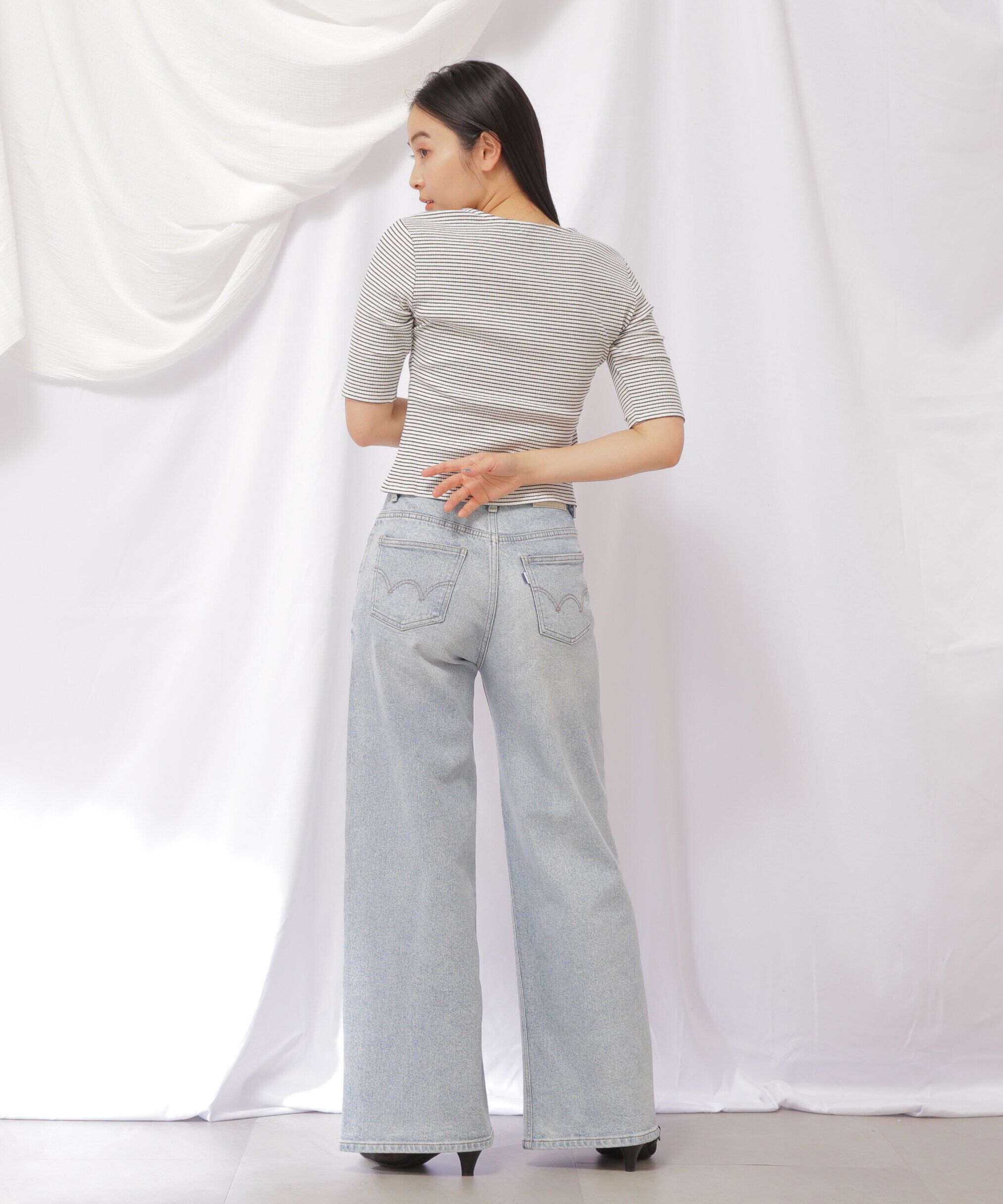  「ダブルジップカットトップス」|Tシャツ・カットソー|