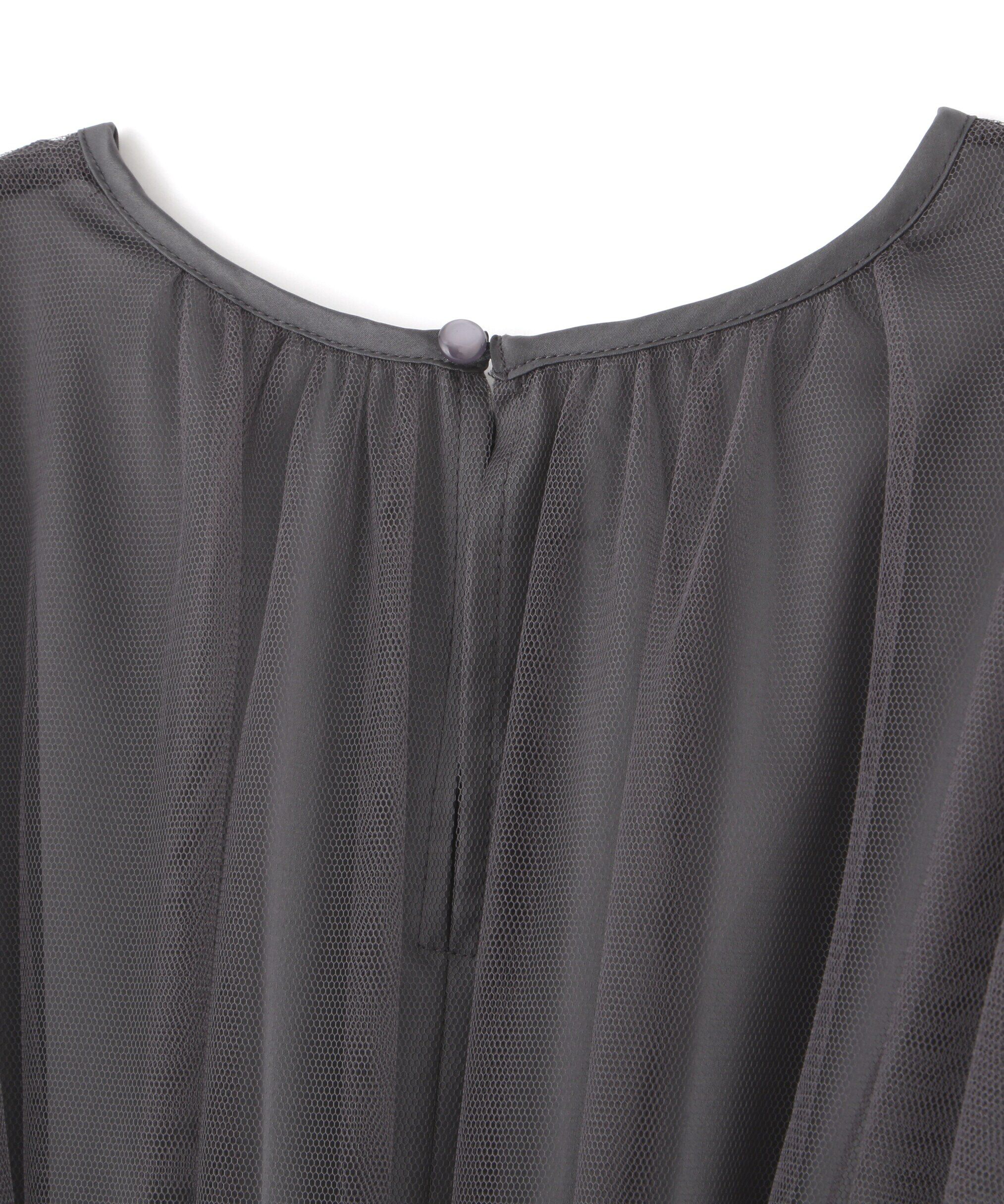  「チュールドッキングニットワンピース」|ワンピース|