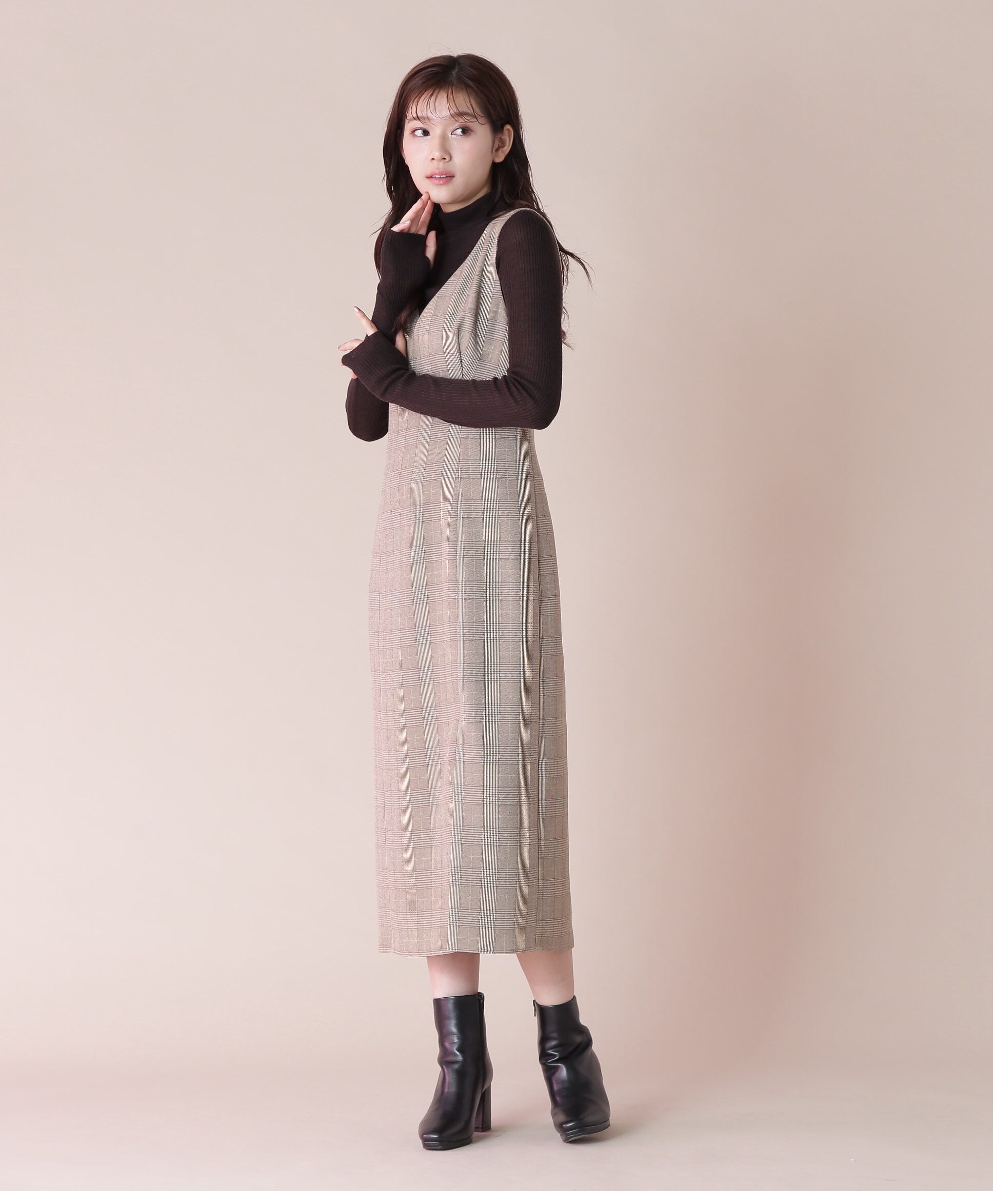  「オリジナルチェックペンシルジャンスカ」|ワンピース|