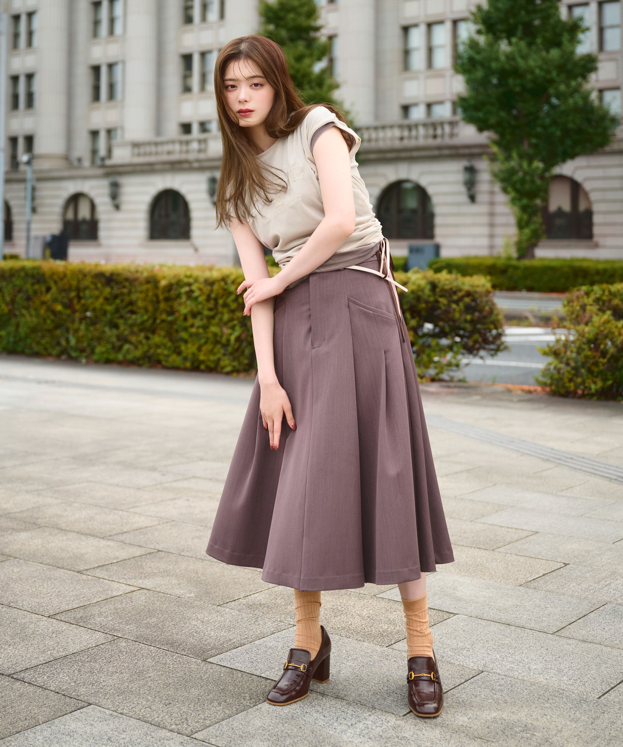  「ベロアコンパクトTシャツ」|Tシャツ・カットソー|