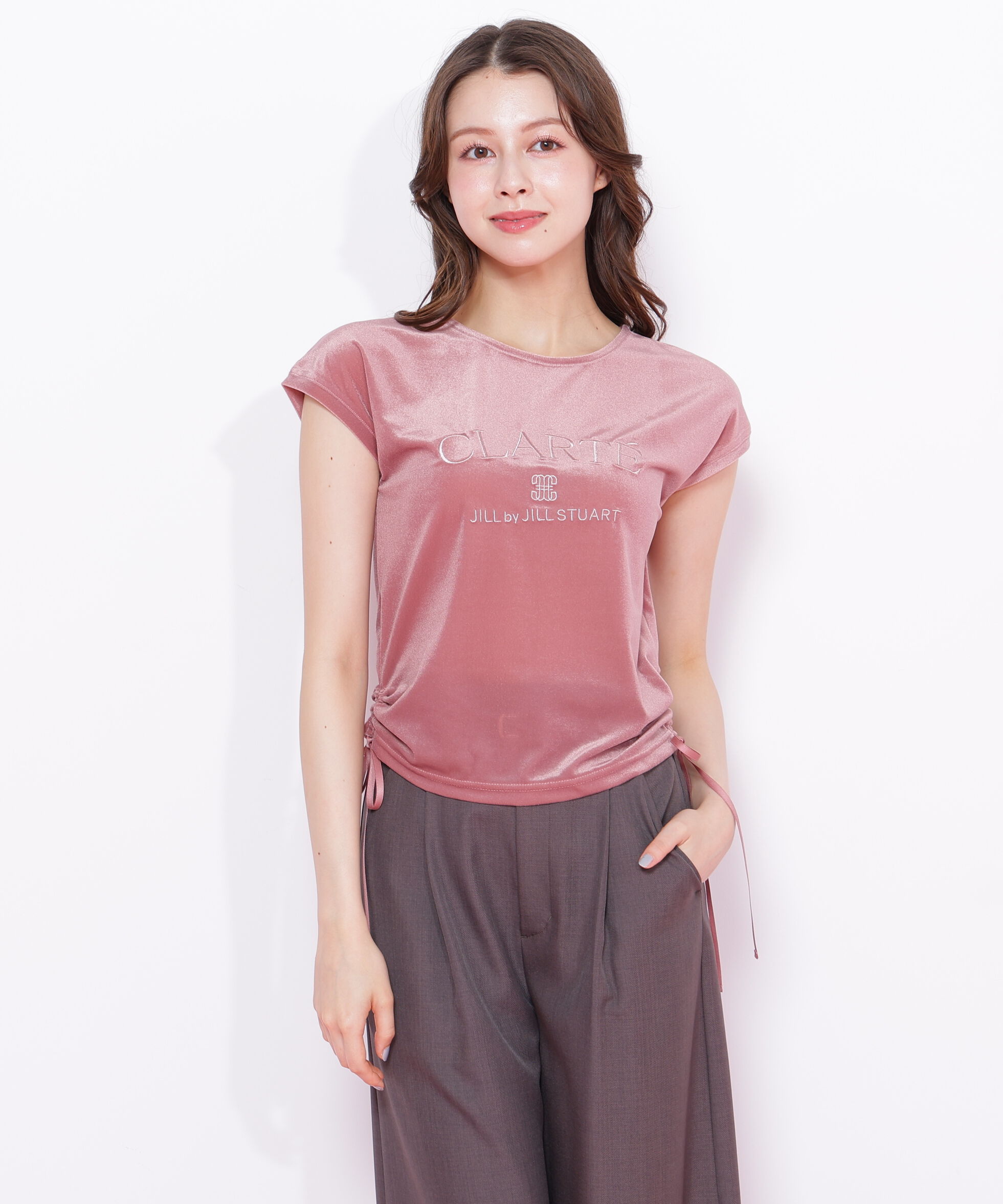  「ベロアコンパクトTシャツ」|Tシャツ・カットソー|