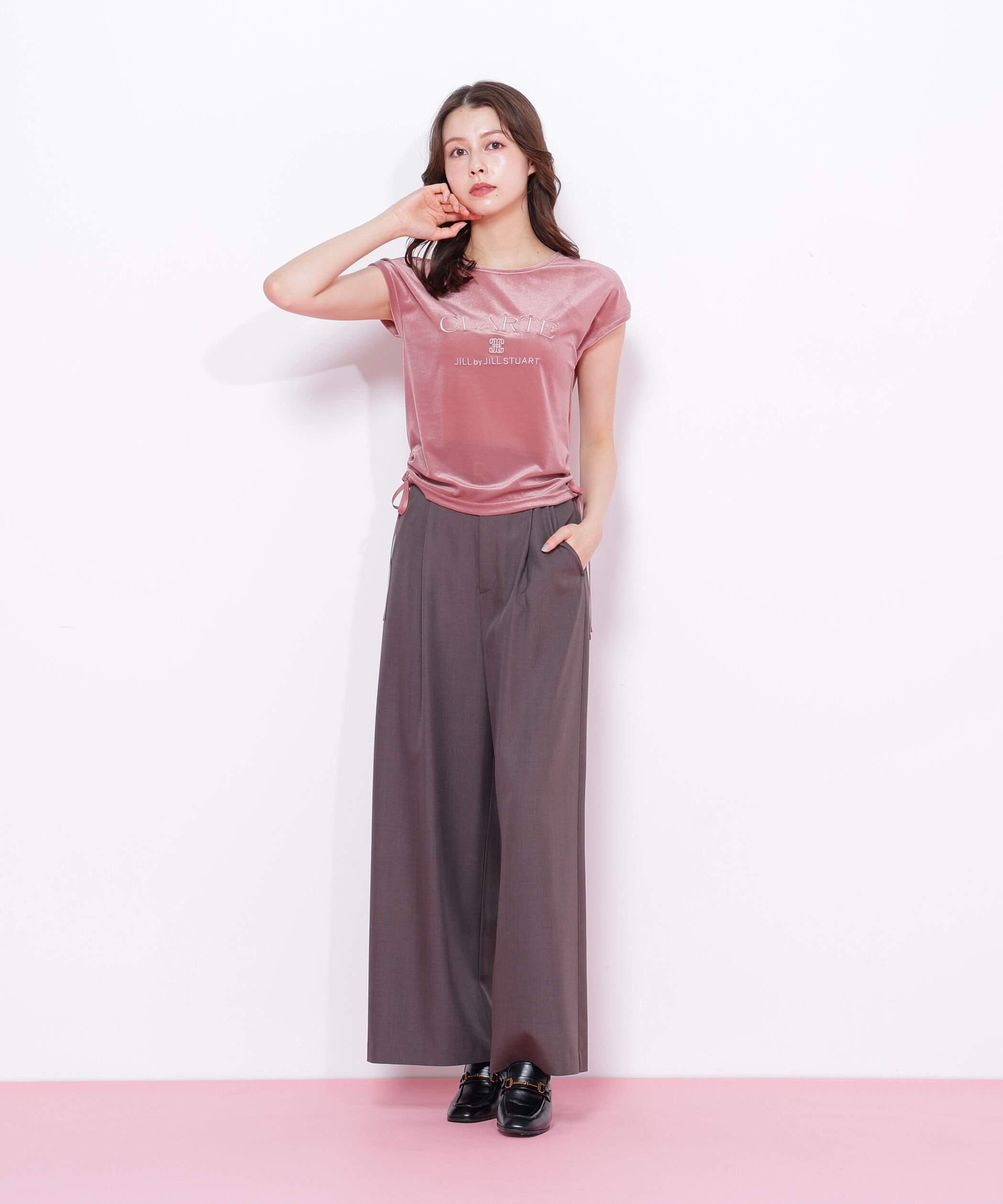  「ベロアコンパクトTシャツ」|Tシャツ・カットソー|