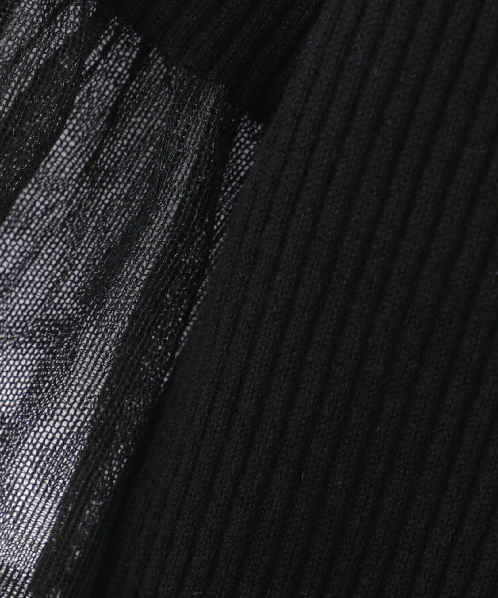 PROPORTION BODY DRESSING「シアーデザインスリーブニット WEB限定カラー：イエロー」|ニット・セーター|