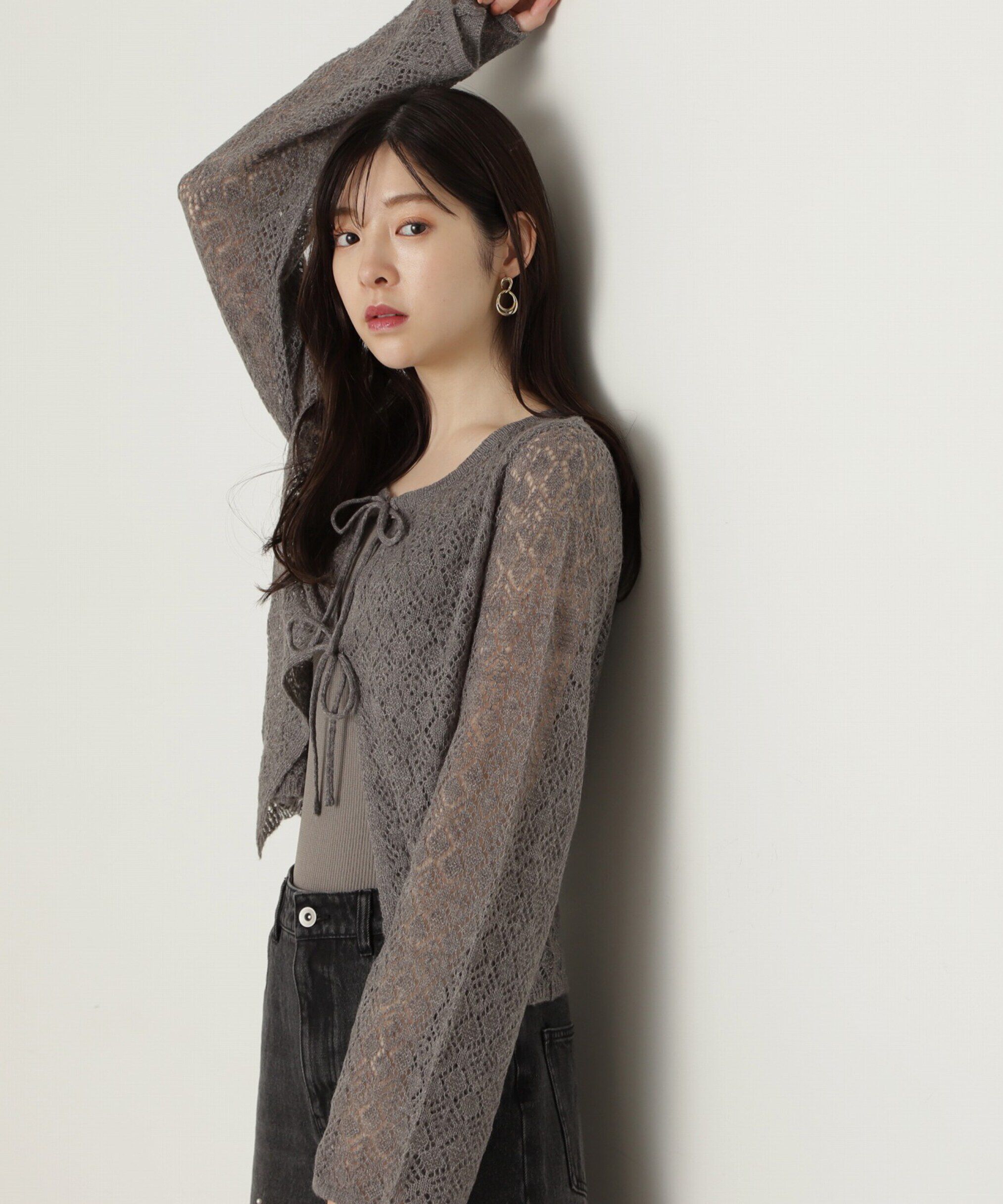 PROPORTION BODY DRESSING「へアリー透かし編みニットセット　24AW」|ニット・セーター|