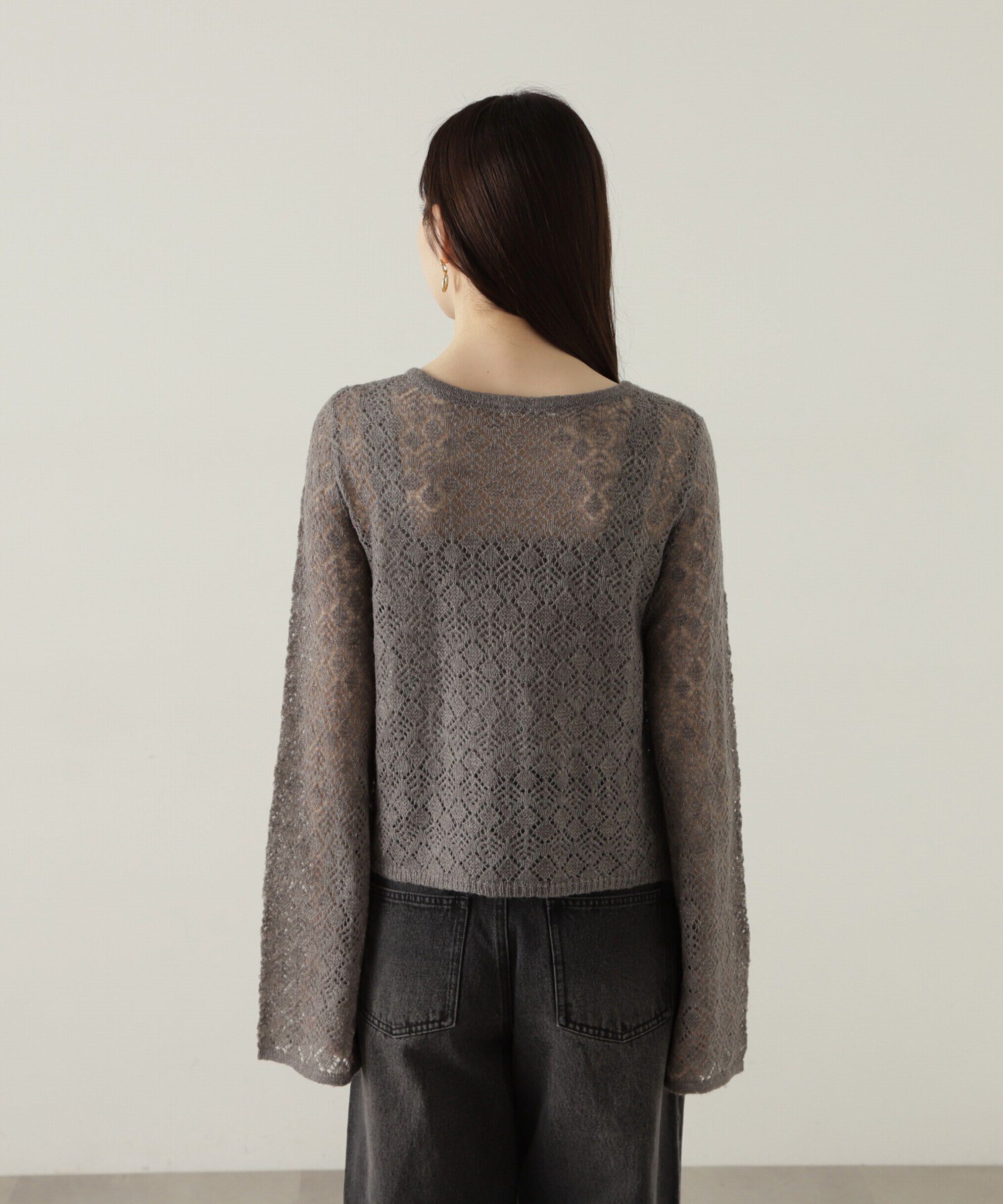 PROPORTION BODY DRESSING「へアリー透かし編みニットセット　24AW」|ニット・セーター|